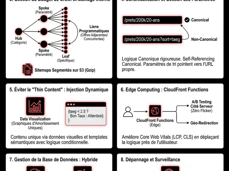 Infografica: SEO Programmatique Fintech : Guide Complet pour G&eacute;rer 1M+ de Pages sur AWS