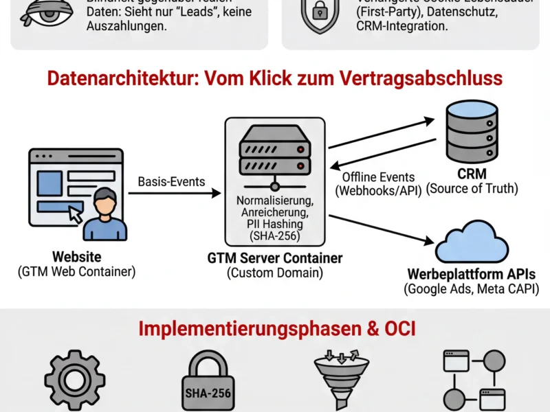 Infografica: Server-Side-Tracking und OCI: Technischer Leitfaden f&uuml;r den Hypothekensektor