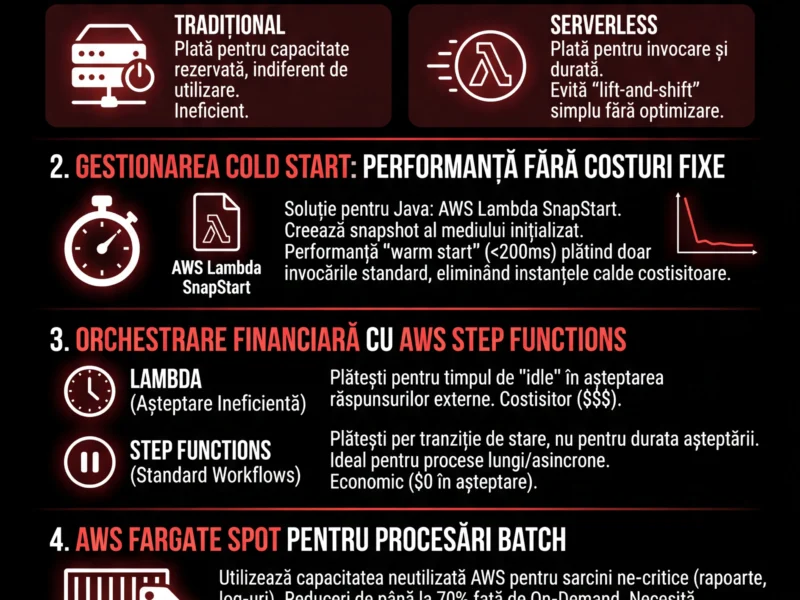 Infografica: Serverless FinOps: Ghid Complet pentru Optimizarea Costurilor Serverless