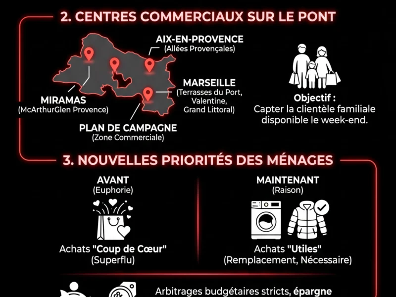 Infografica: Soldes d'hiver 2026 : Bilan du premier dimanche d'ouverture dans les Bouches-du-Rh&ocirc;ne