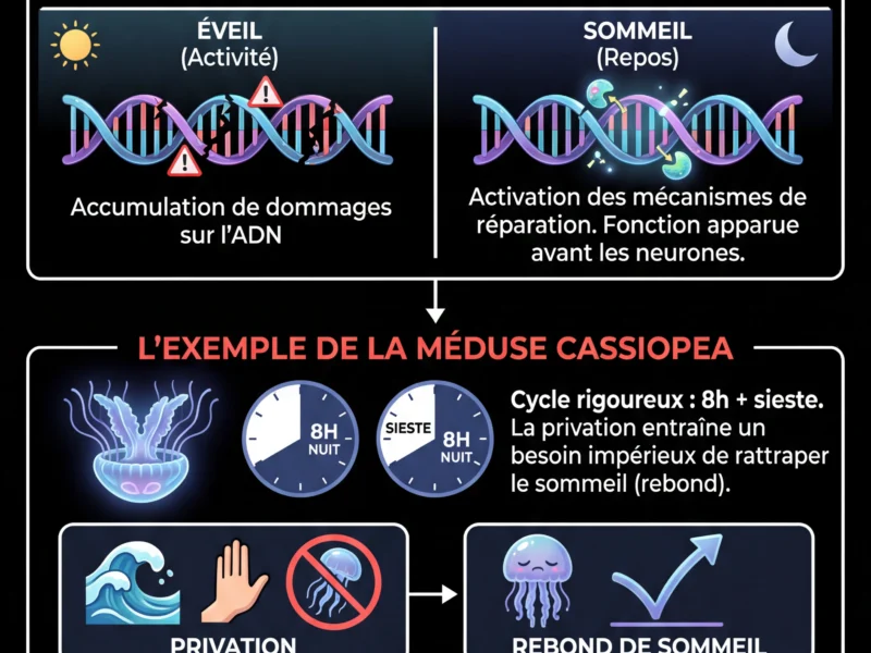 Infografica: Sommeil des m&eacute;duses : quand la science &eacute;claire nos nuits