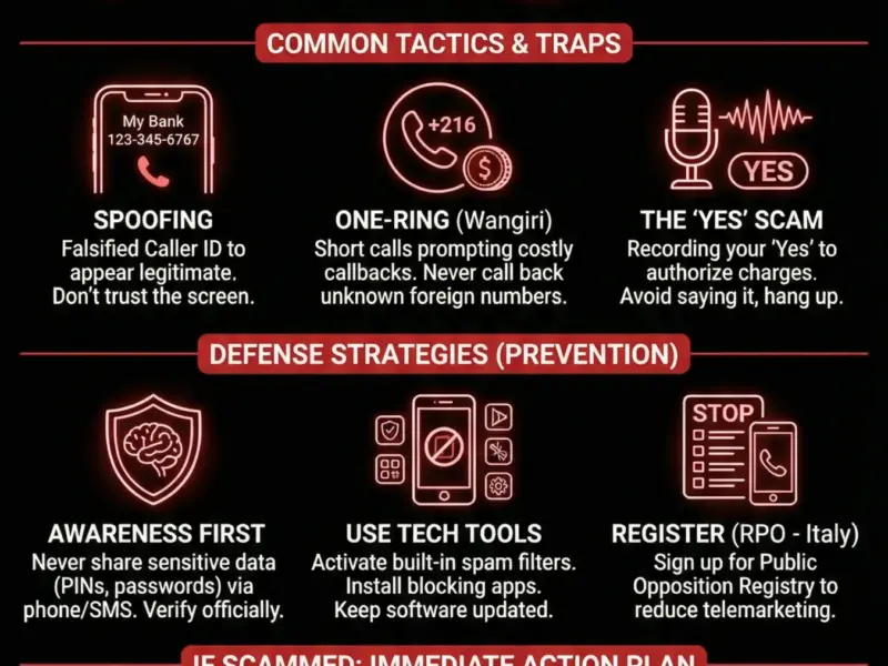 Infografica: Stop Phone Scams: How to Recognize and Block Them