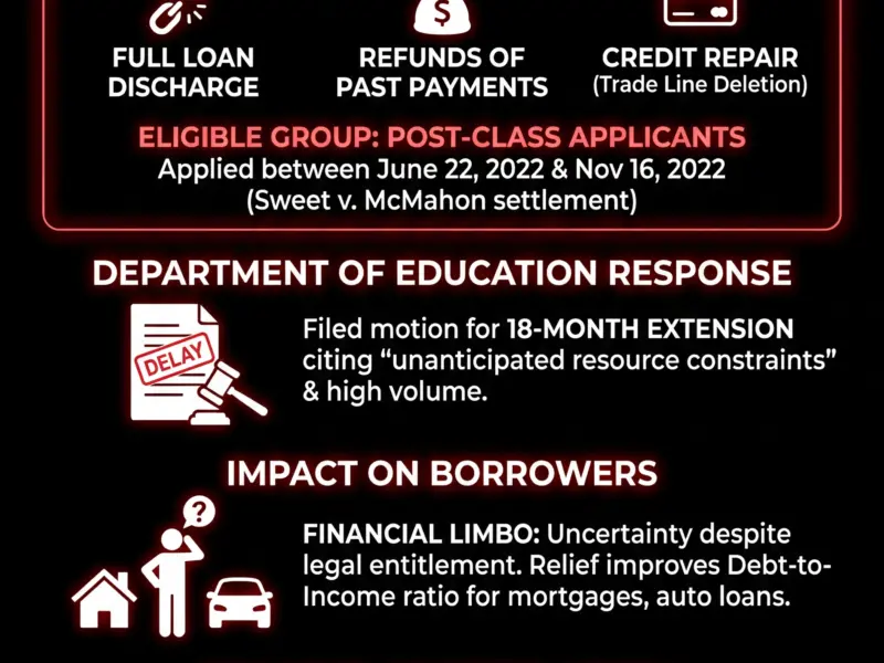 Infografica: Student Loans Borrower Defense: Automatic Relief Triggered After Missed Deadline?