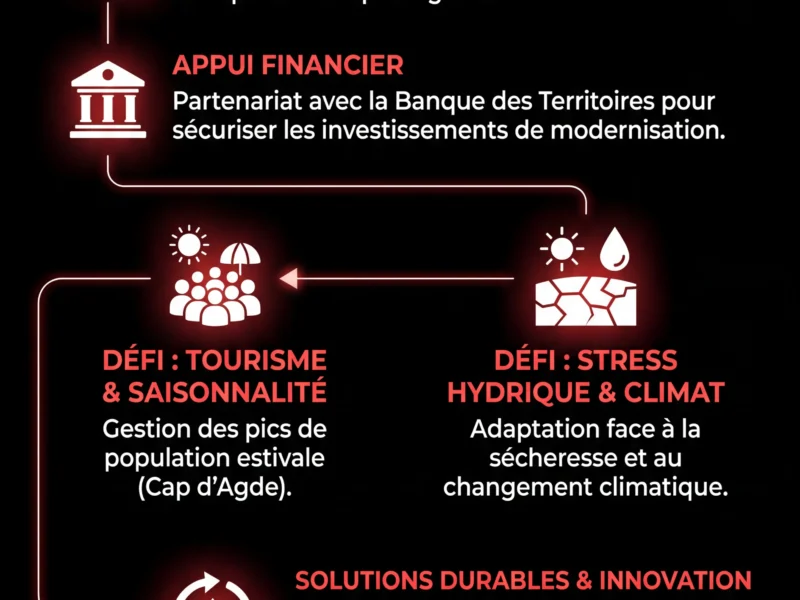 Infografica: Suez conserve la gestion de l'eau de l'Agglo H&eacute;rault M&eacute;diterran&eacute;e