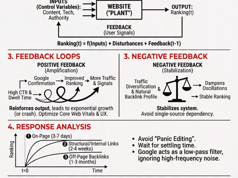 Infografica: Systems Theory and SEO: Guide to Ranking Stability