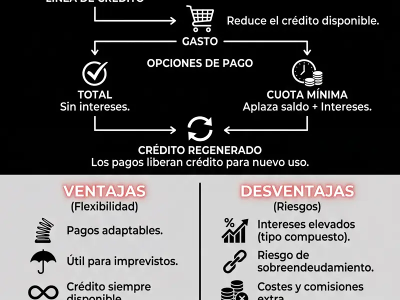Infografica: Tarjeta de cr&eacute;dito revolving: qu&eacute; es y c&oacute;mo funciona