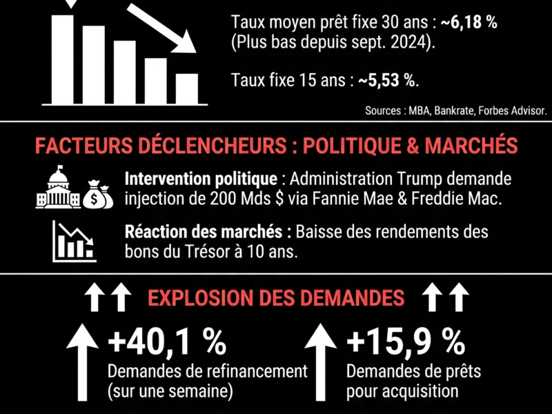 Infografica: Taux Hypoth&eacute;caires : Baisse Marqu&eacute;e et Regain d'Int&eacute;r&ecirc;t ce 15 Janvier 2026