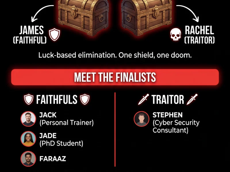 Infografica: The Traitors Finale: Tonight's the Night to Scream at Your TV