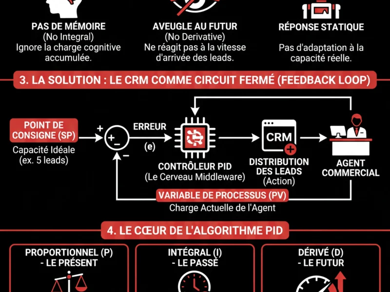Infografica: Th&eacute;orie des Syst&egrave;mes dans le CRM : Guide de l'Automatisation des Processus de Vente
