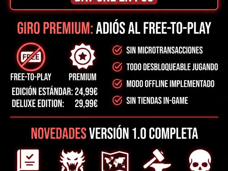 Infografica: Towerborne: Fecha Oficial, Versi&oacute;n para PS5 y Giro Premium