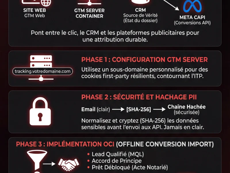 Infografica: Tracking Server-Side et OCI : Guide Technique pour le Secteur du Cr&eacute;dit Immobilier