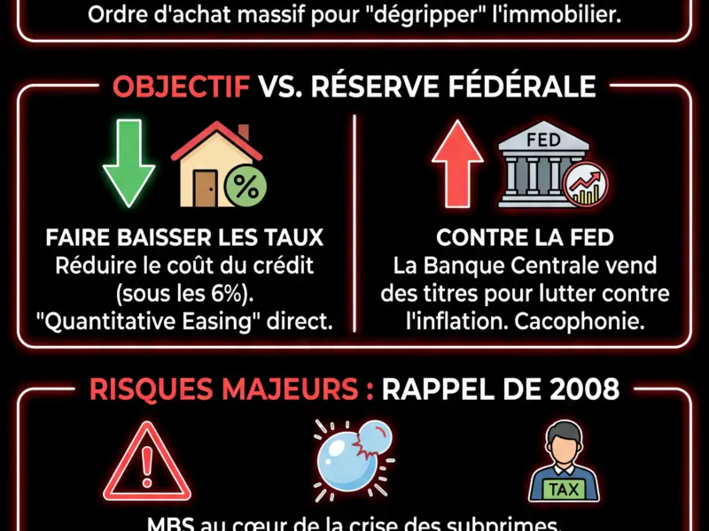 Infografica: Trump mise 200 mds $ sur les MBS : le spectre de 2008 ?