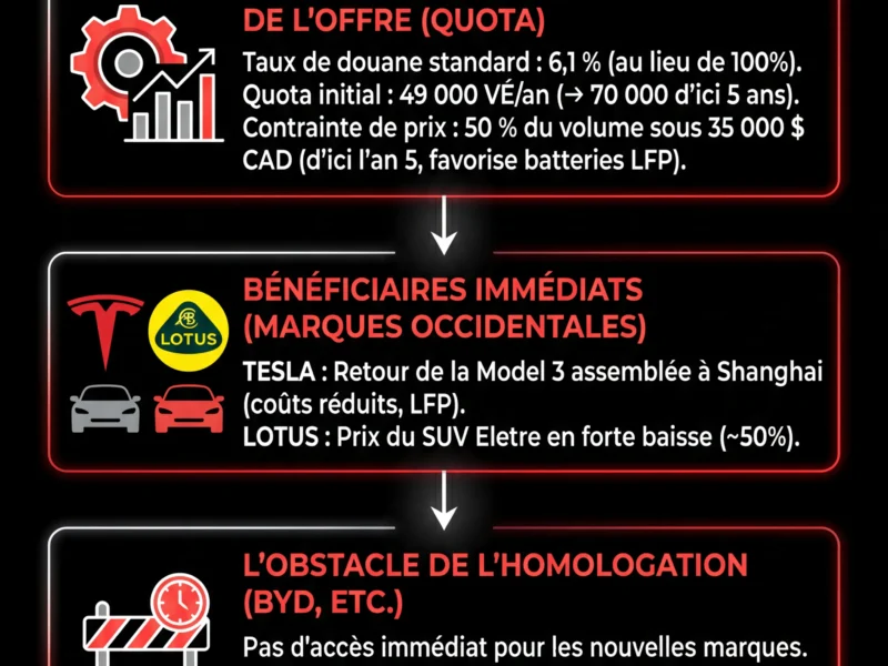 Infografica: V&Eacute; Chinois au Canada : Analyse Technique de la Fin de la Surtaxe
