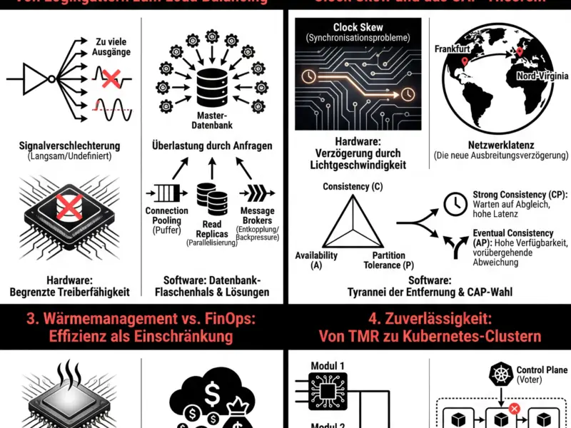 Infografica: Vom Silizium zur Cloud: Die Architektur verteilter Systeme im SaaS