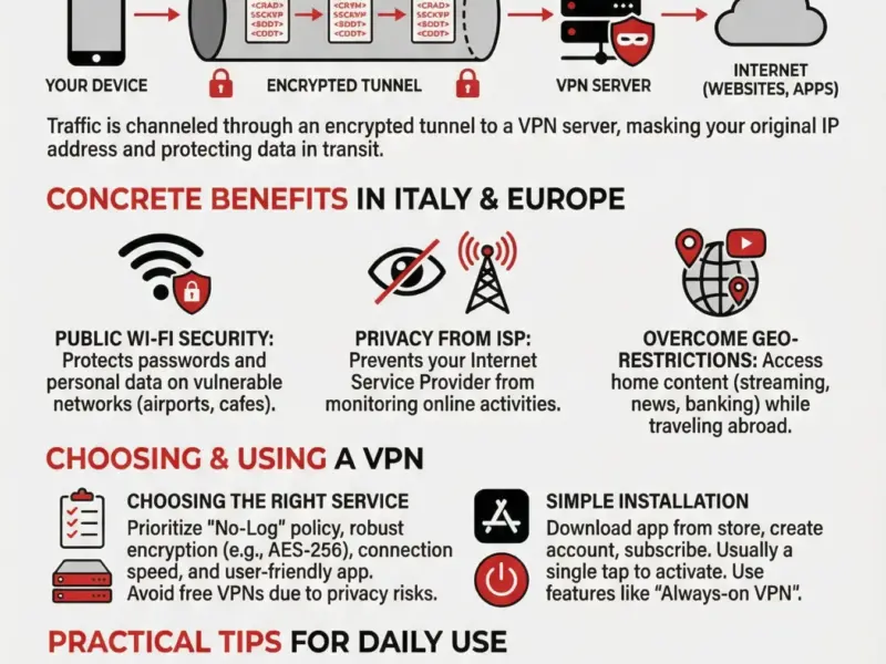 Infografica: VPN on Smartphones: Guide to Security and Privacy