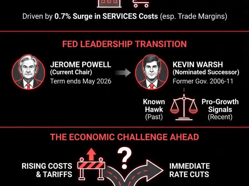 Infografica: Wholesale Prices Spike as Trump Taps Warsh for Fed Chair