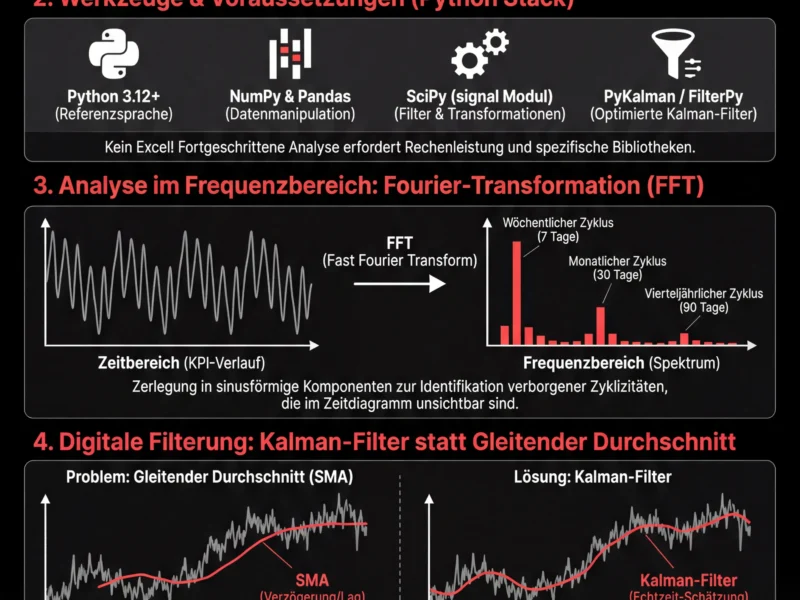 Infografica: Zeitreihenanalyse: Signalverarbeitung f&uuml;r Unternehmens-KPIs