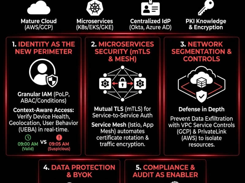 Infografica: Zero Trust Architecture: Technical Guide for Financial Data
