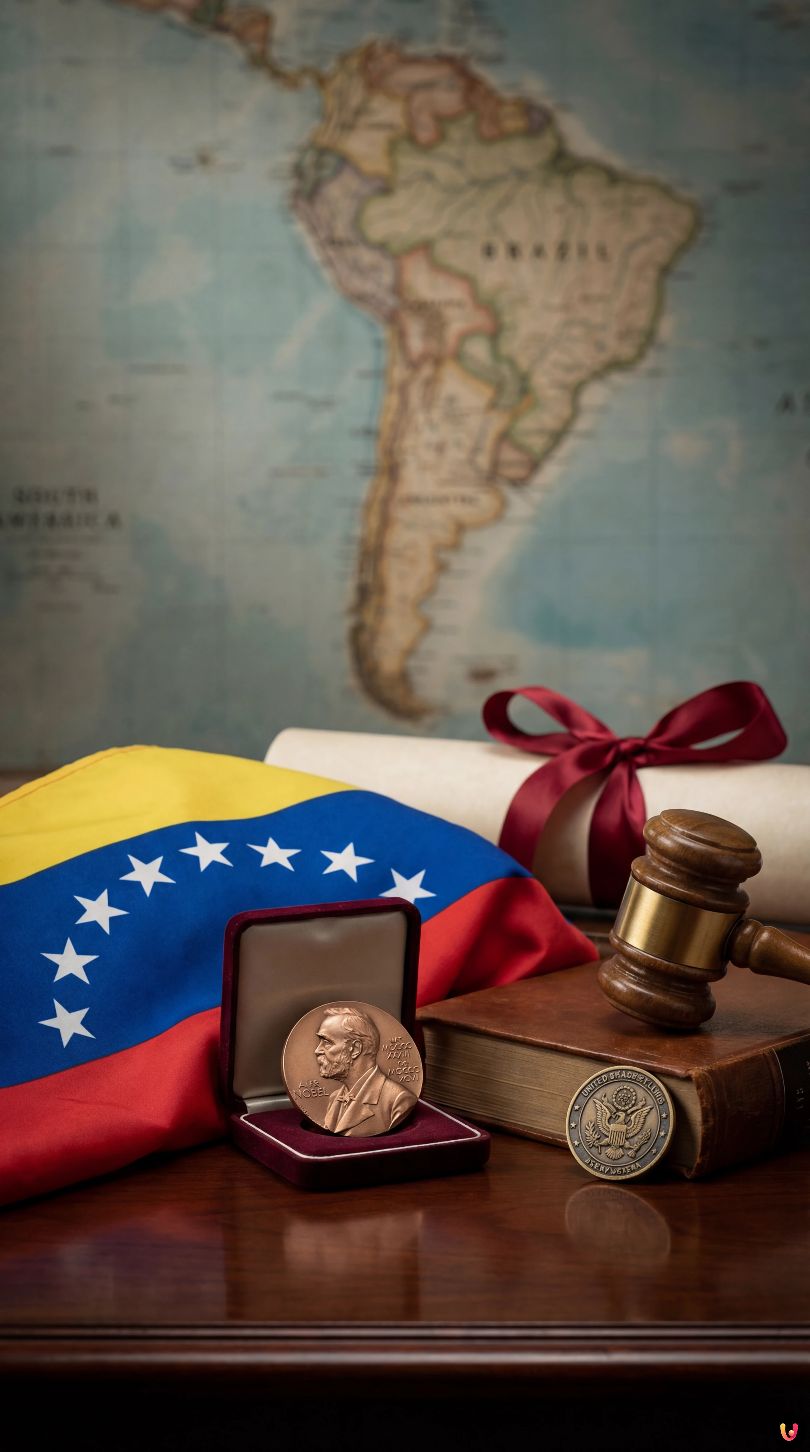 Mar&iacute;a Corina Machado durante una conferenza stampa sul futuro del Venezuela