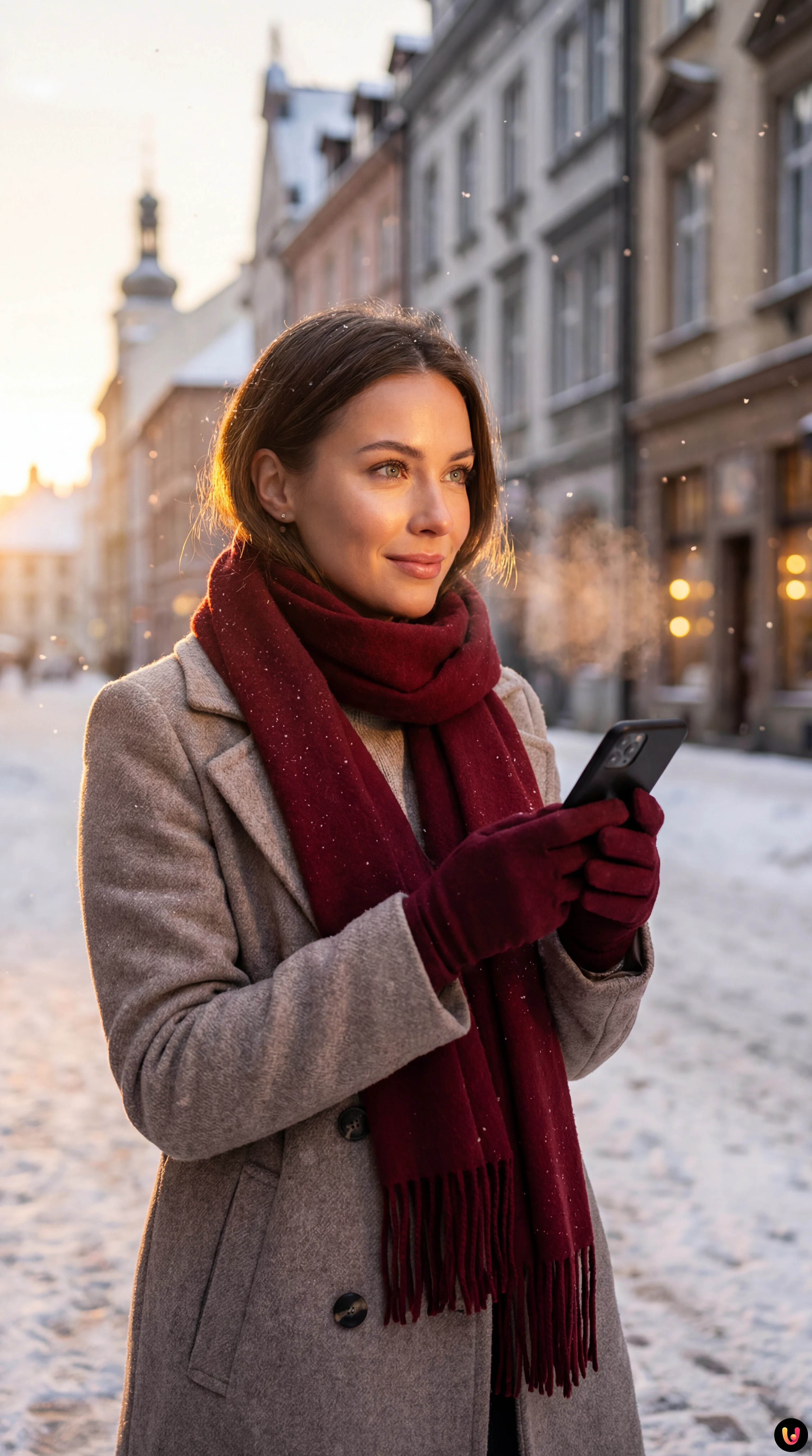 Paesaggio urbano innevato durante l'ondata di freddo e gelo del 7 gennaio 2026