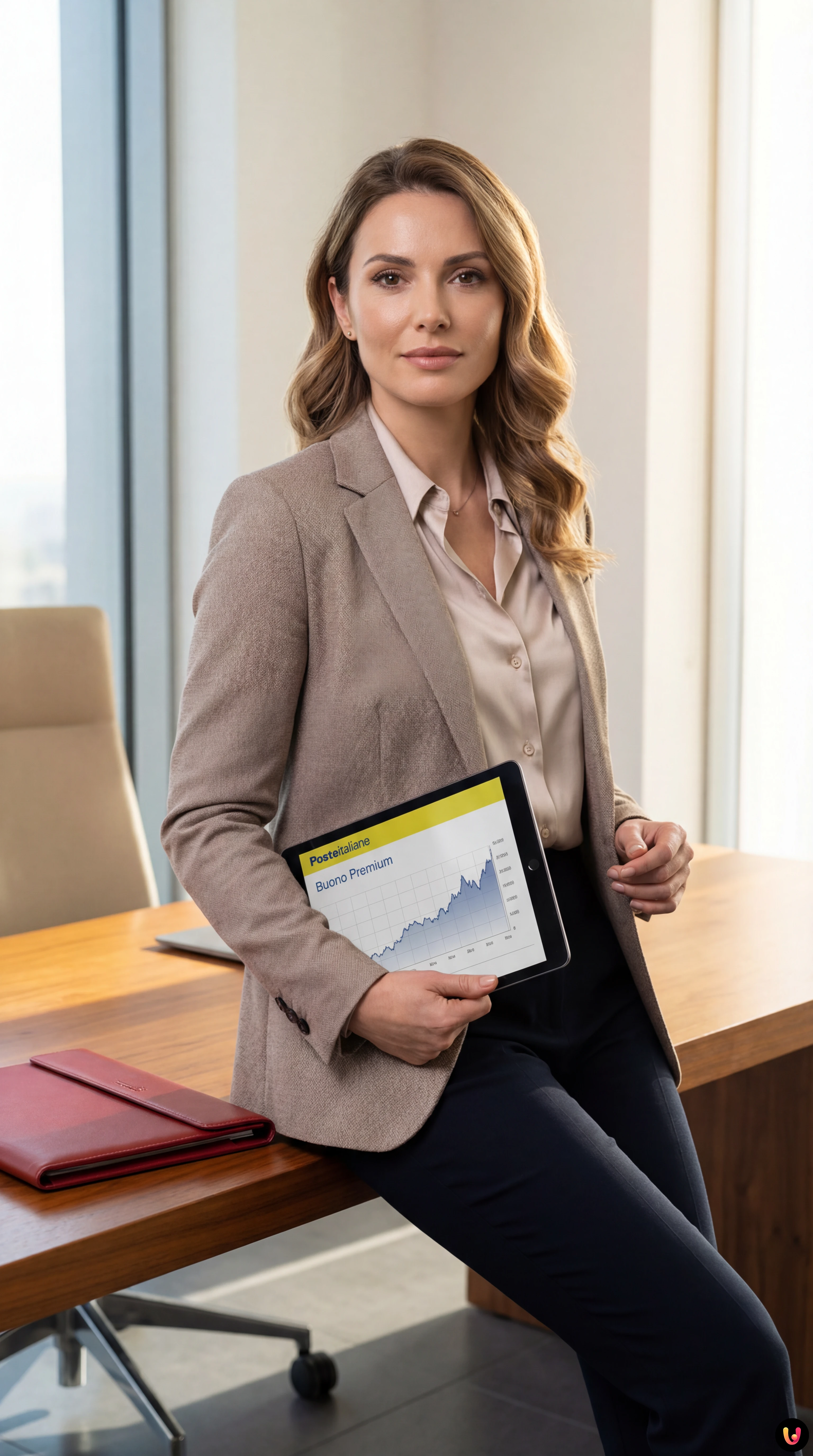 Risparmiatore consulta grafico rendimenti Poste Italiane