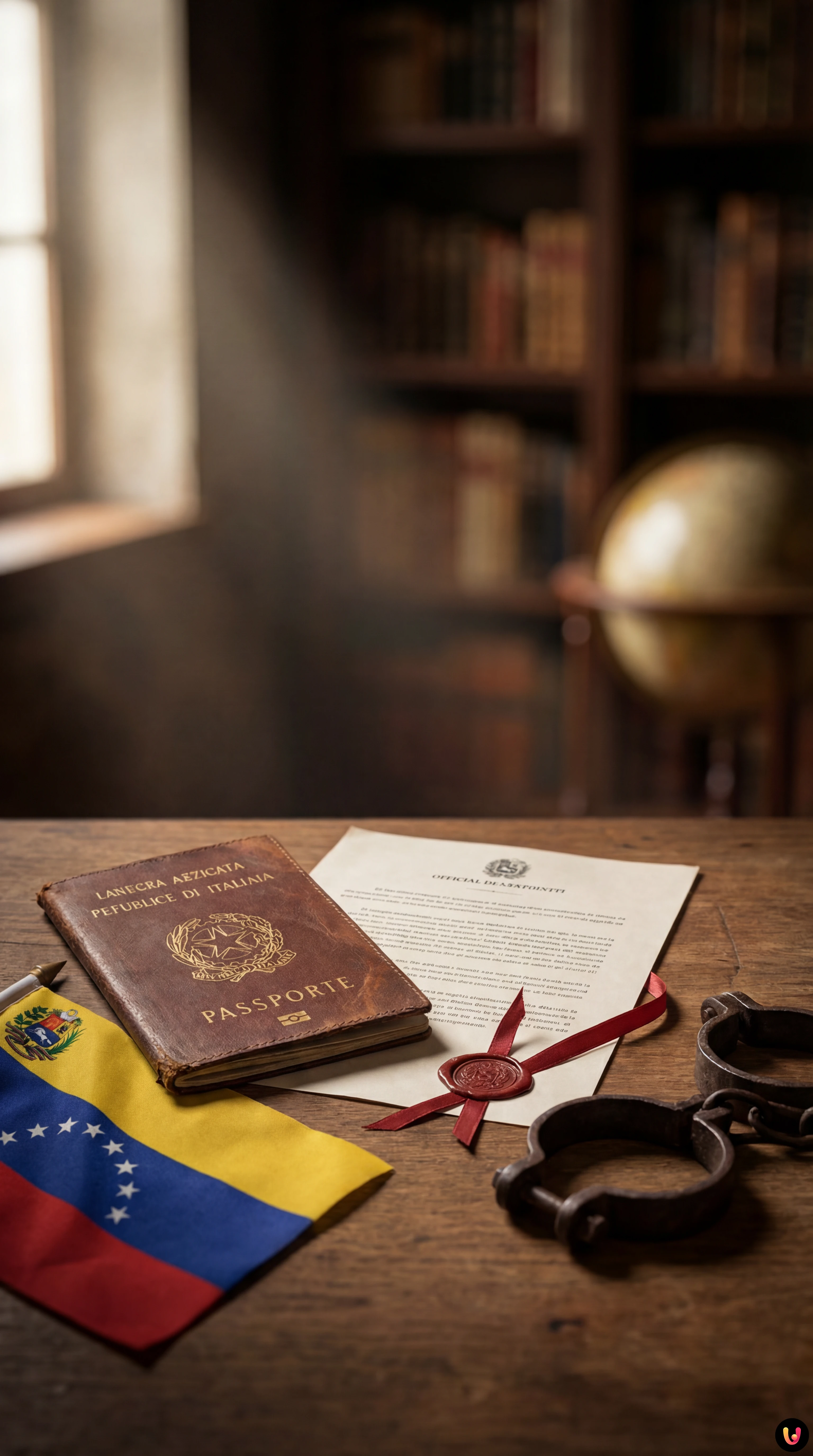 Bandiere di Italia e Venezuela con riferimento alla liberazione di Luigi Gasperin