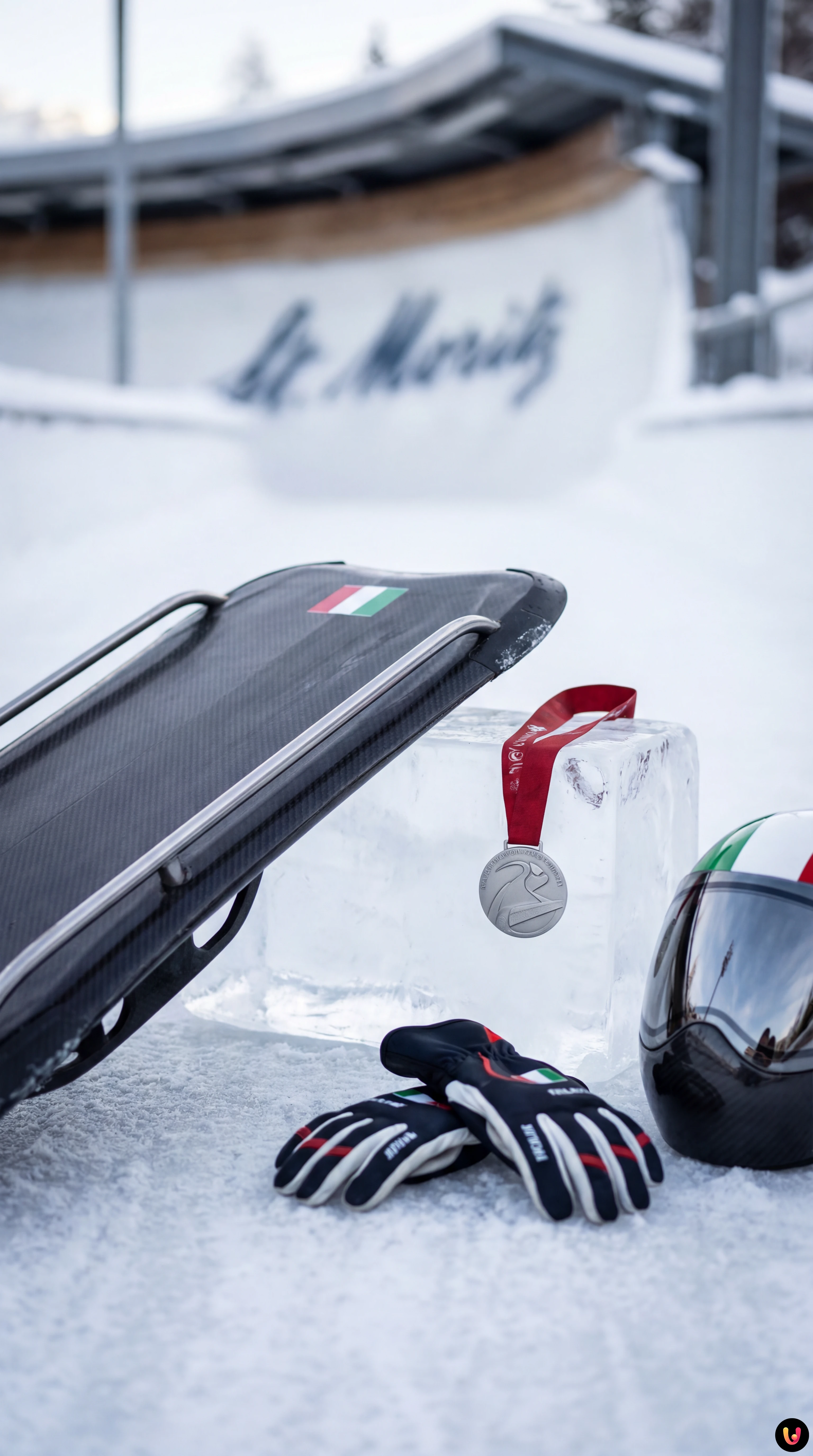 Amedeo Bagnis festeggia l'argento europeo di skeleton a St. Moritz