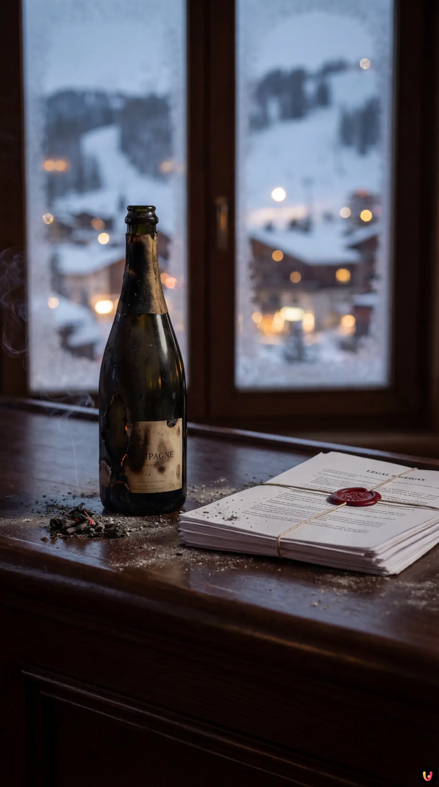 Vue ext&eacute;rieure du bar Le Constellation &agrave; Crans-Montana s&eacute;curis&eacute; par la police