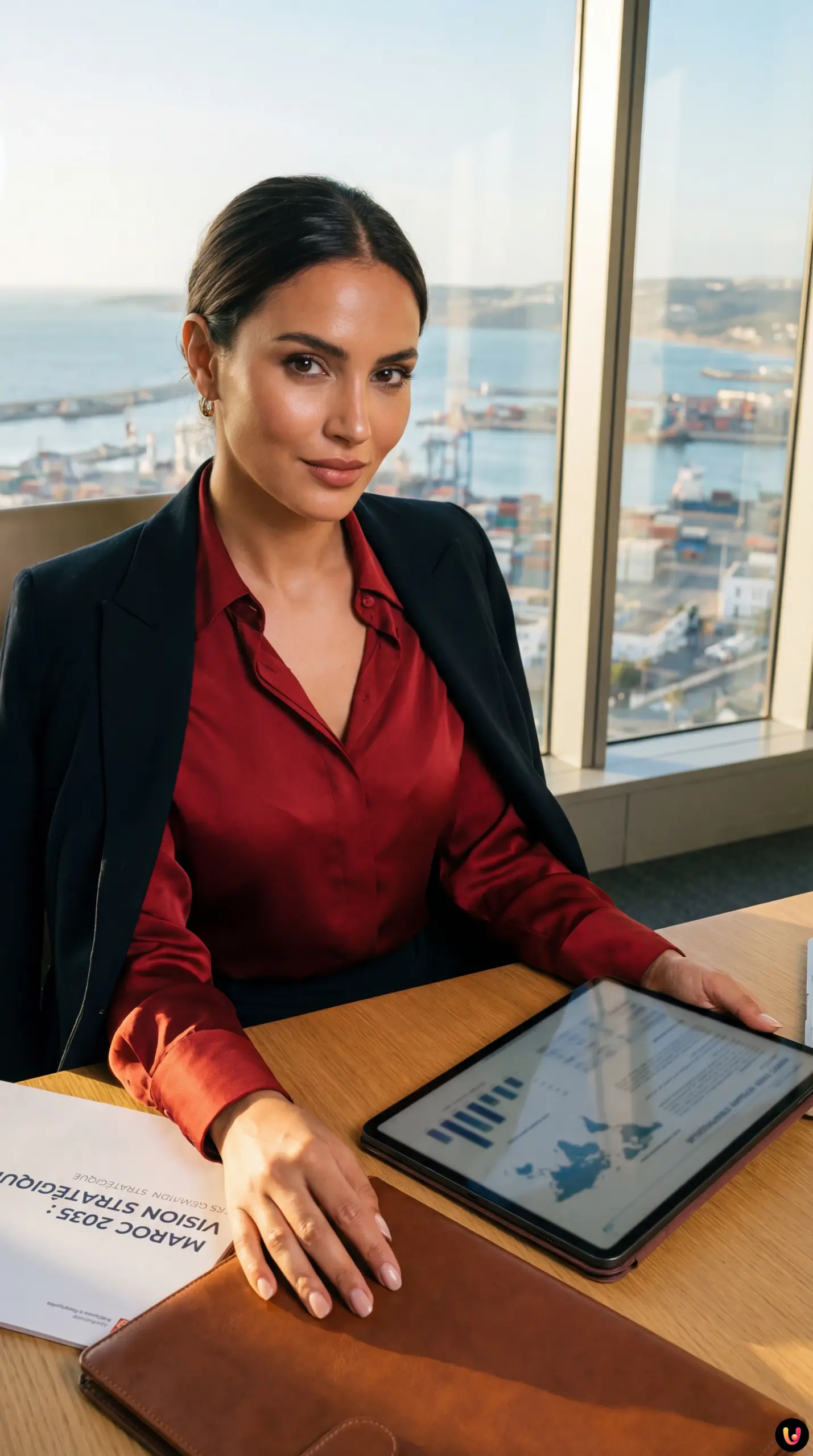 Port de commerce moderne symbolisant l'essor &eacute;conomique du Maroc face aux Canaries