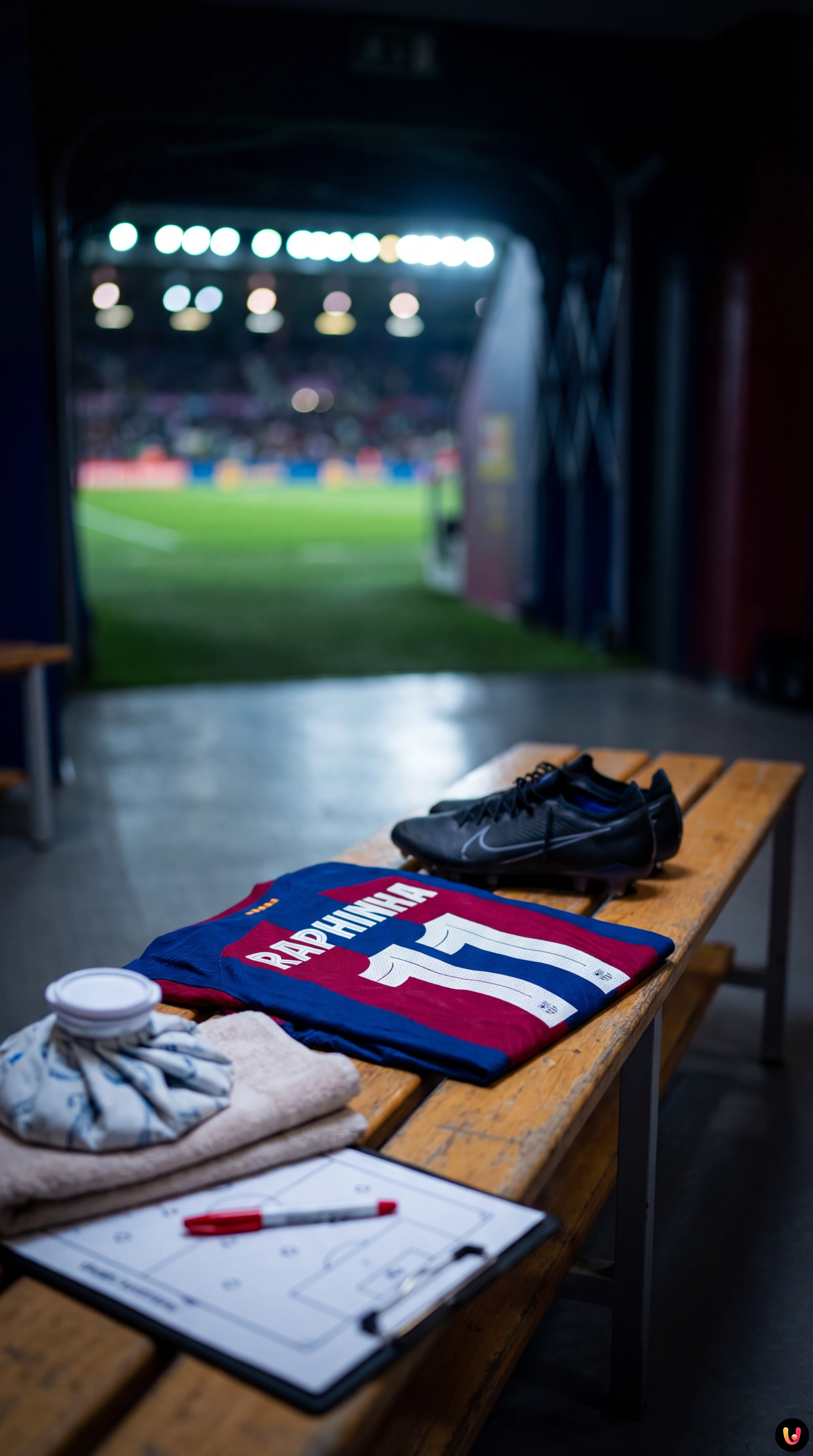 Raphinha in FC Barcelona kit during a La Liga match