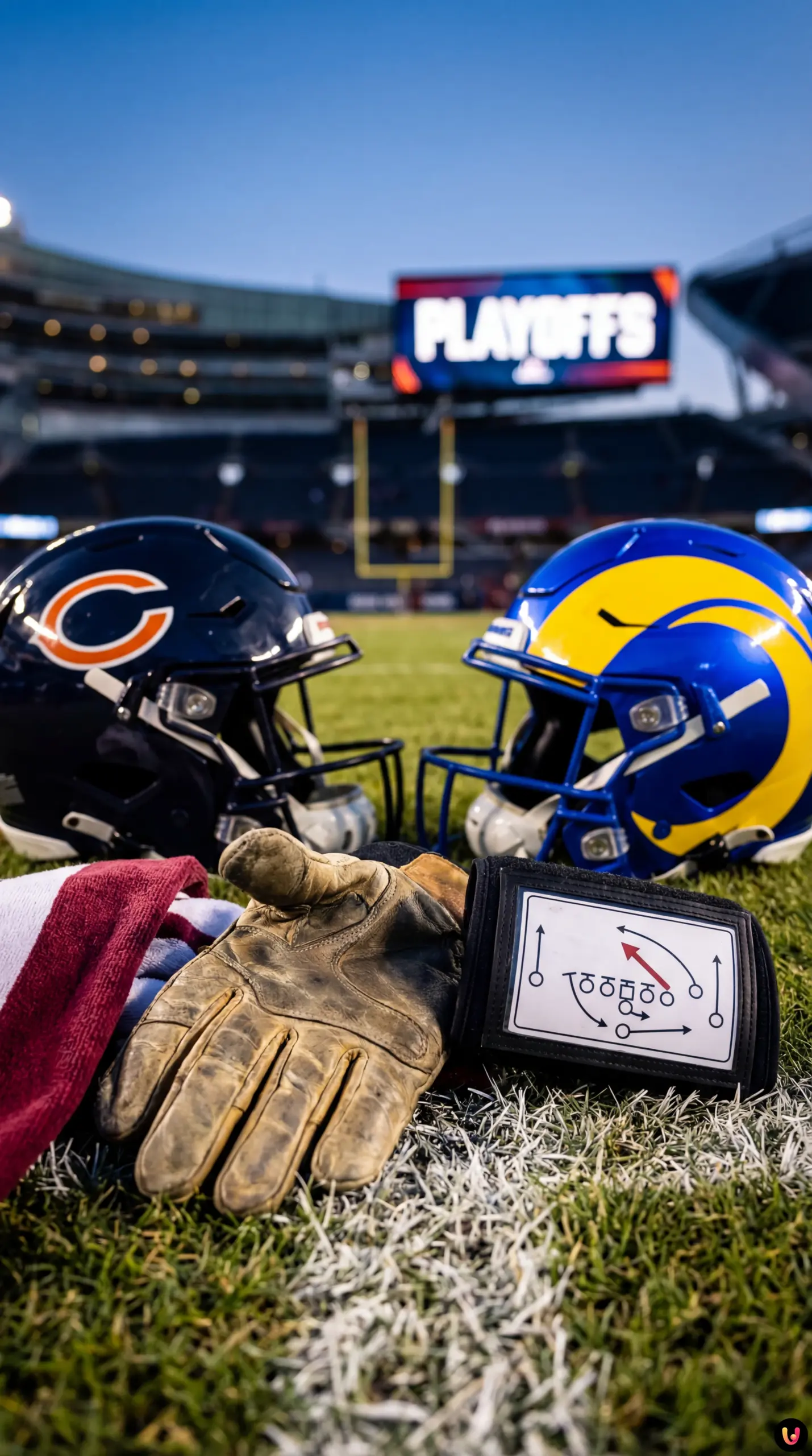 Joe Thuney des Chicago Bears s'aligne sur la ligne offensive.