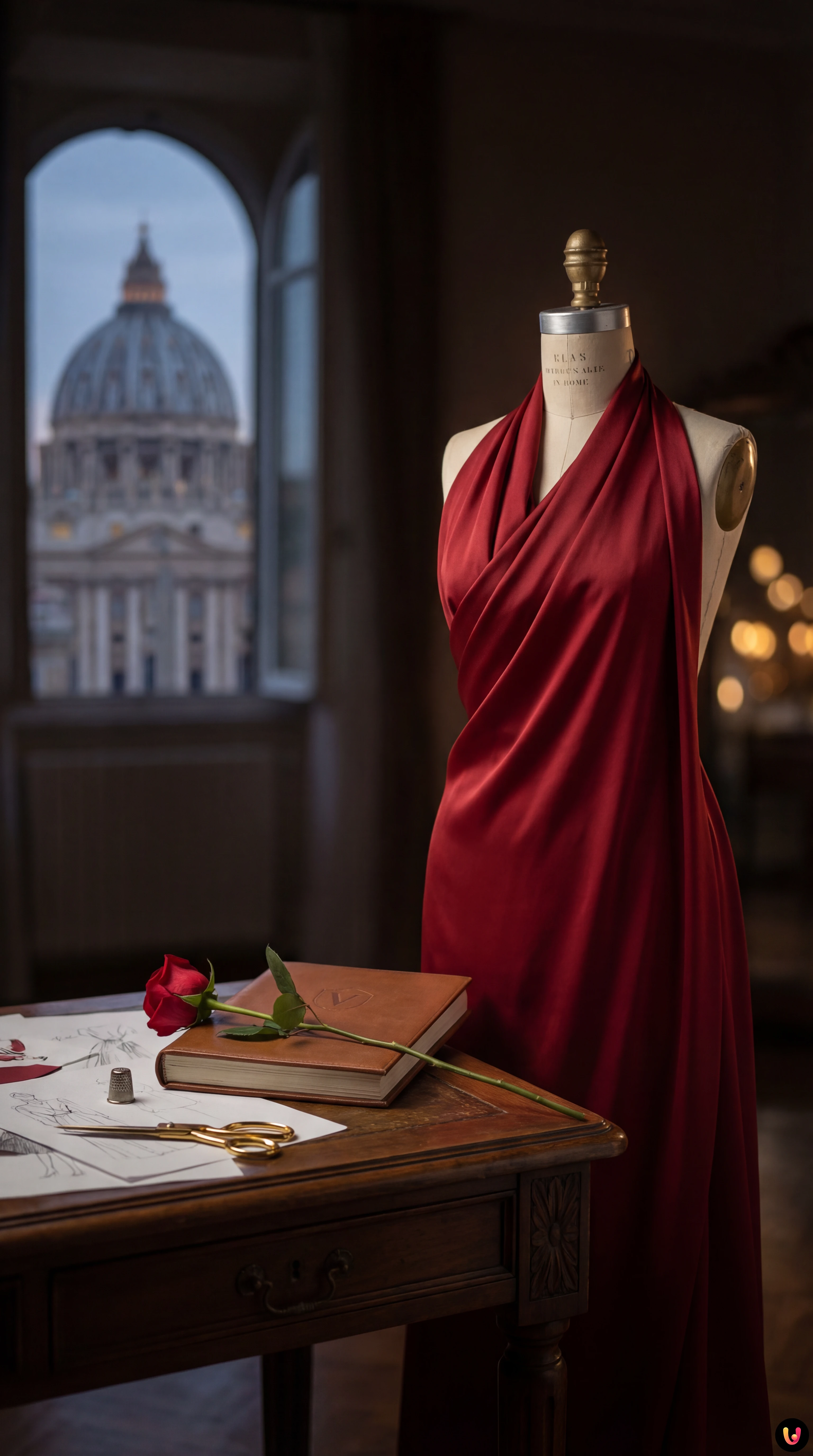 Portrait of Italian fashion designer Valentino Garavani