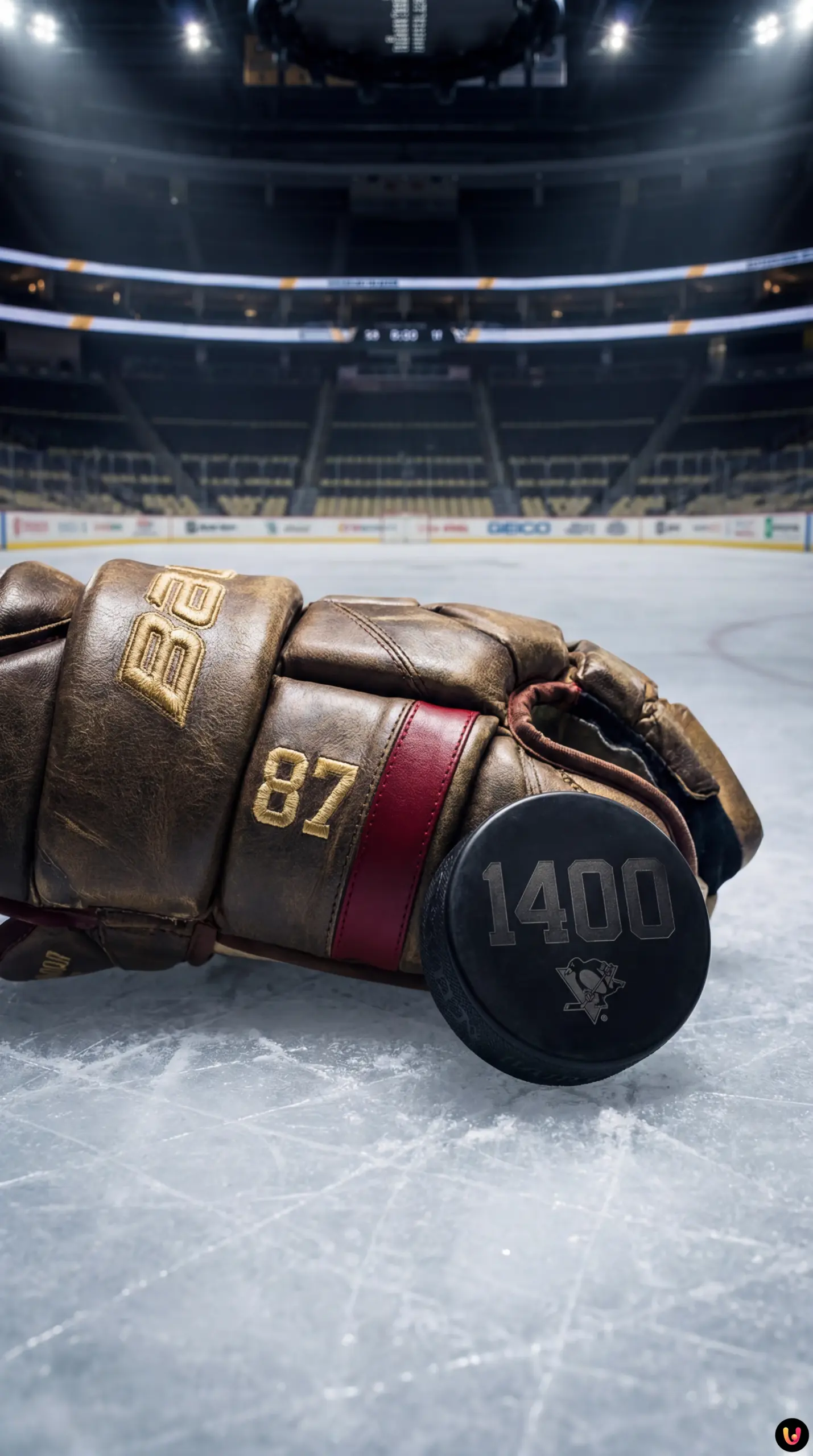 Sidney Crosby patine lors de son 1400e match LNH contre Seattle.