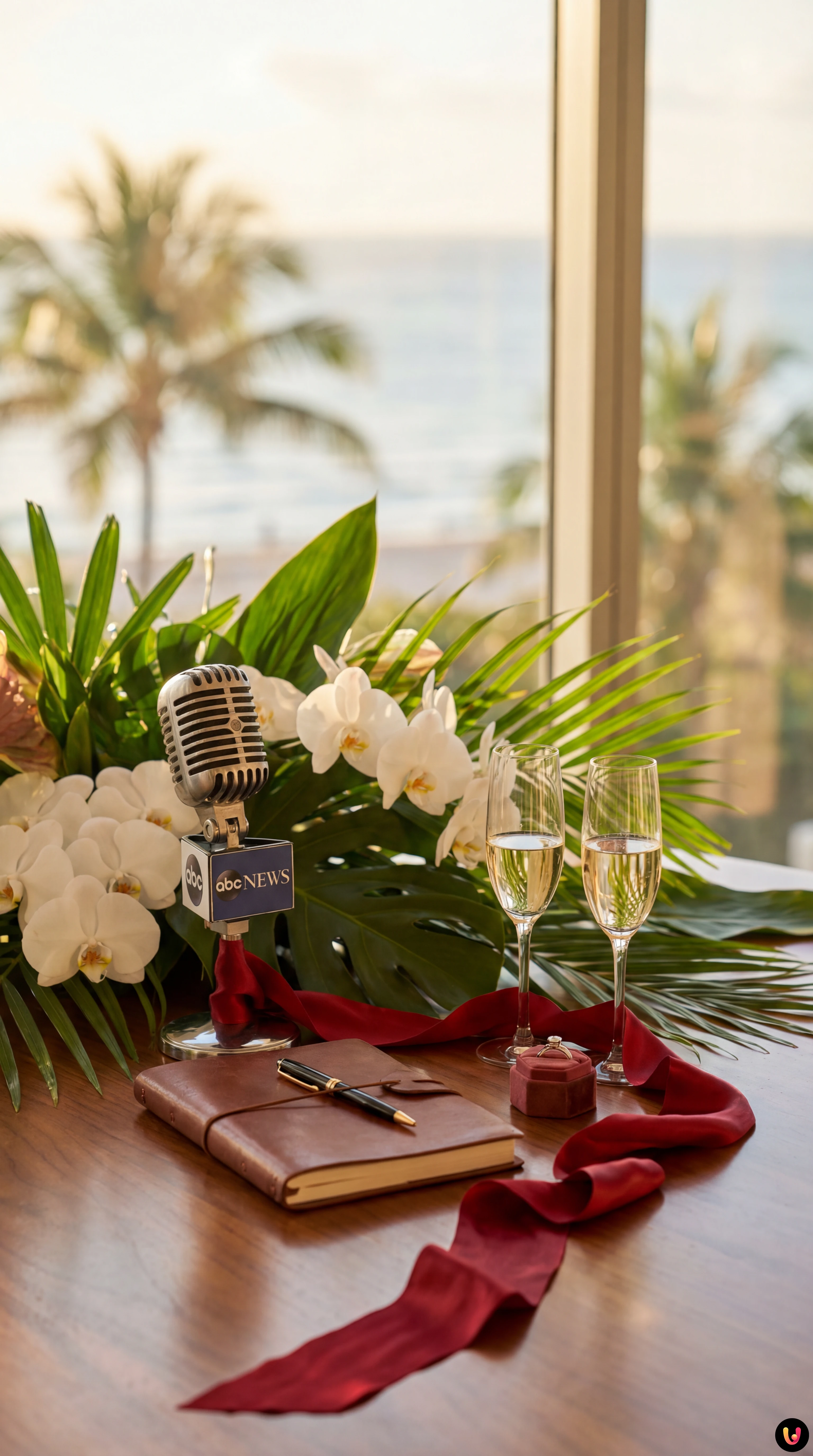 Will Reeve and bride Amanda Dubin smiling together at their romantic Miami wedding