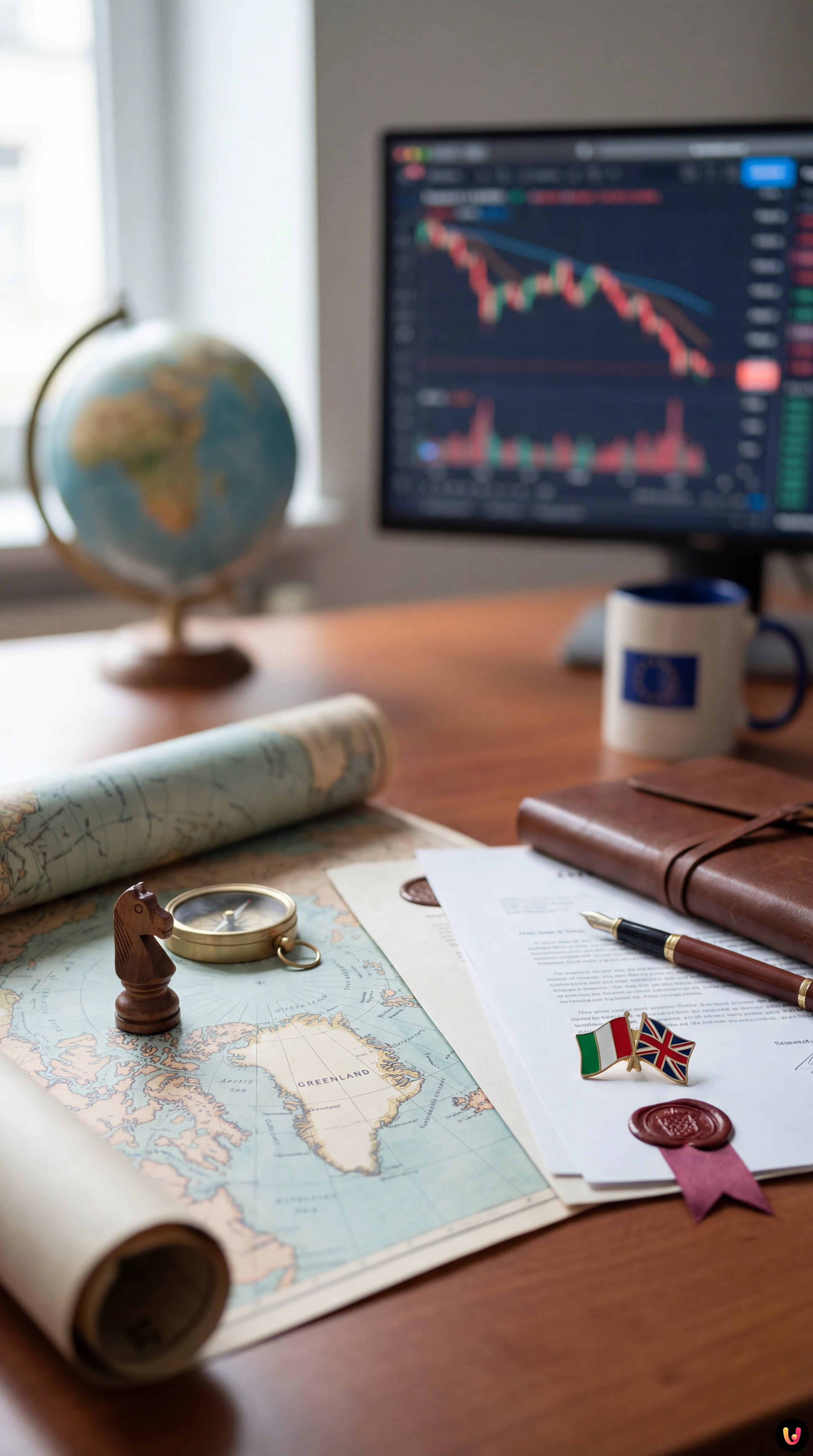 Giorgia Meloni in un contesto istituzionale durante la crisi dei dazi.