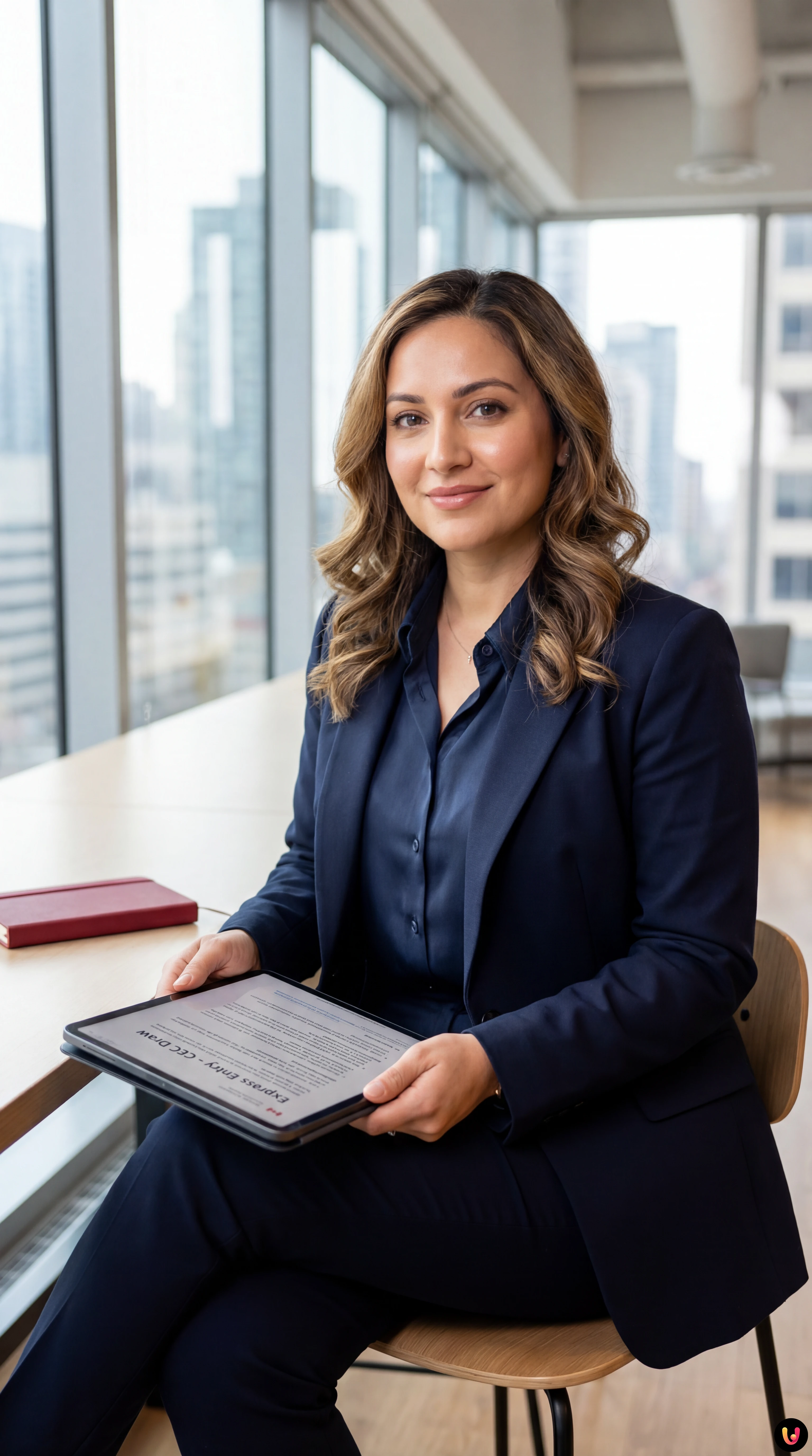 Canadian flag and immigration documents representing the Express Entry CEC draw