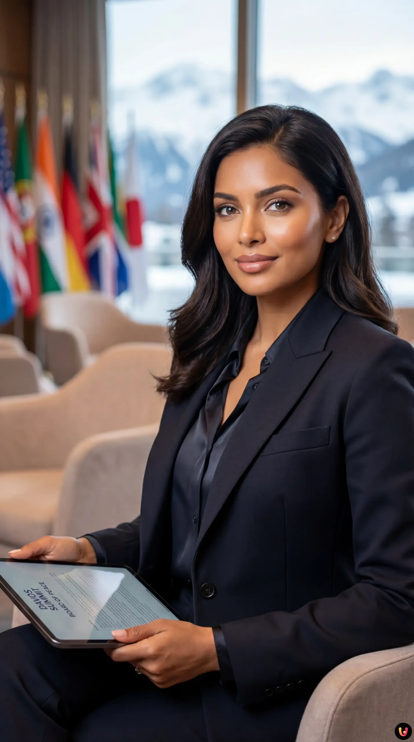 Donald Trump presents the Board of Peace initiative at the World Economic Forum in Davos