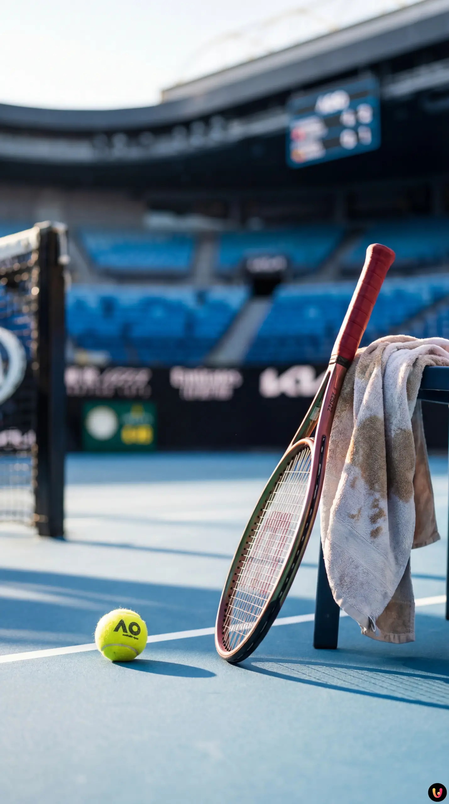 Iva Jovic hitting a powerful return during her match at the Australian Open 2026.