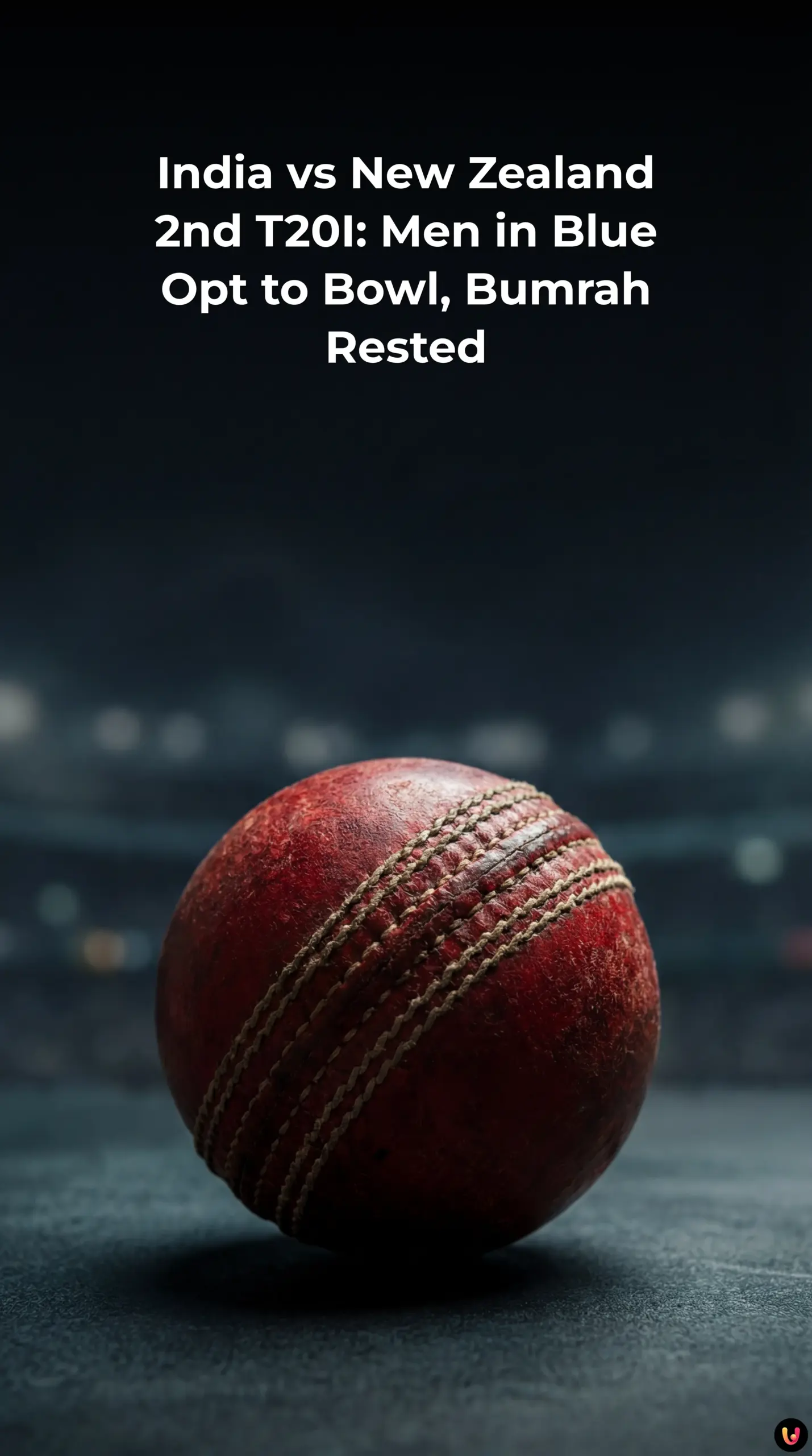 Indian captain Suryakumar Yadav at the toss for the 2nd T20I against New Zealand.