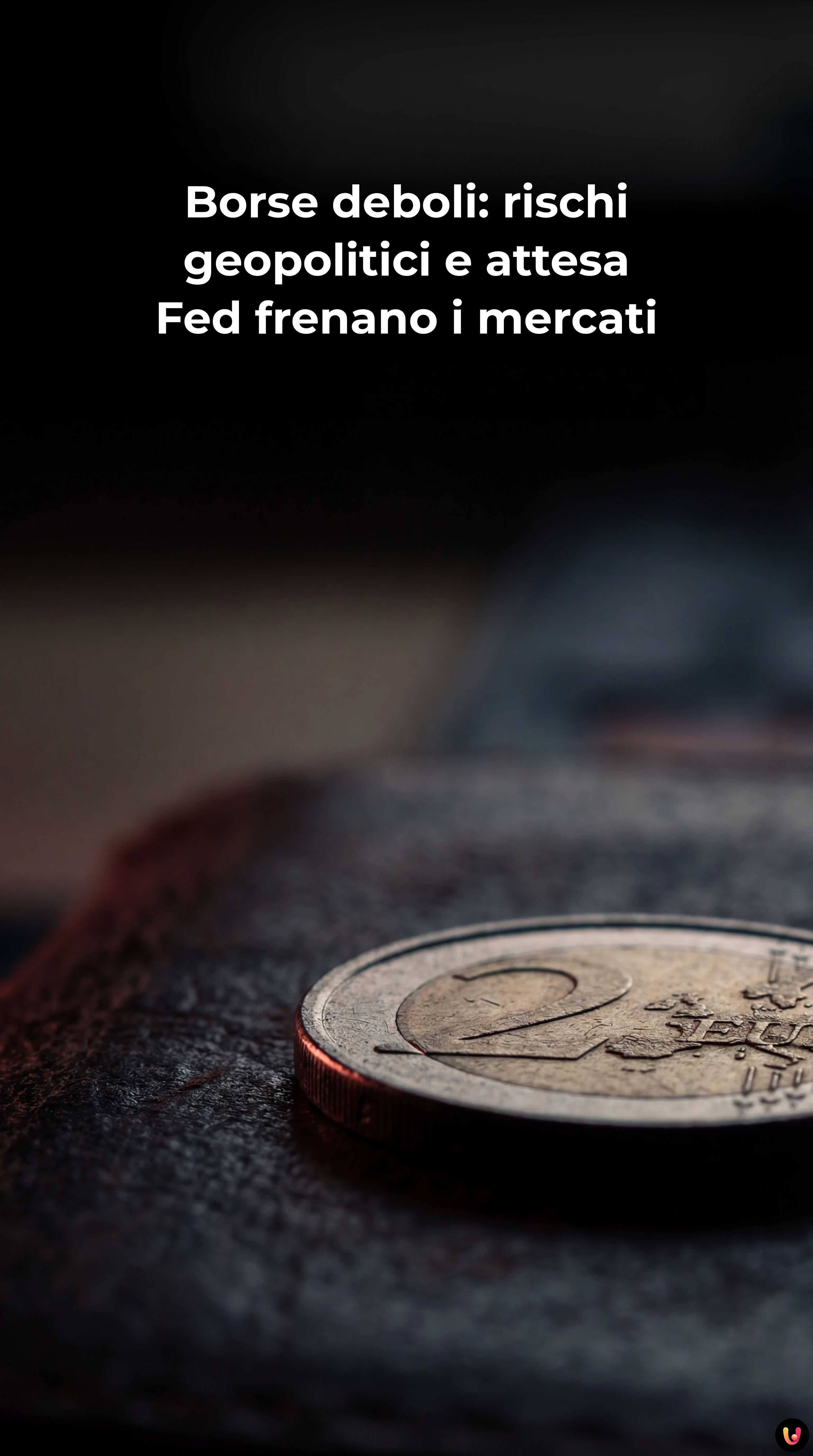 Tabellone elettronico di borsa con indici in calo e numeri rossi