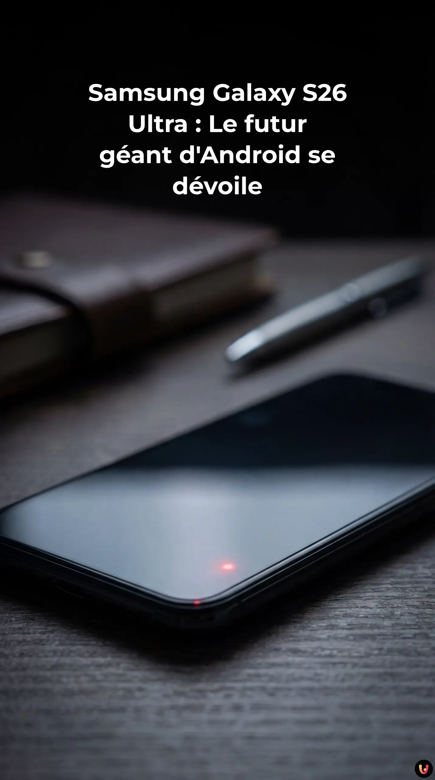 Concept du smartphone Samsung Galaxy S26 Ultra avec son nouveau module photo.