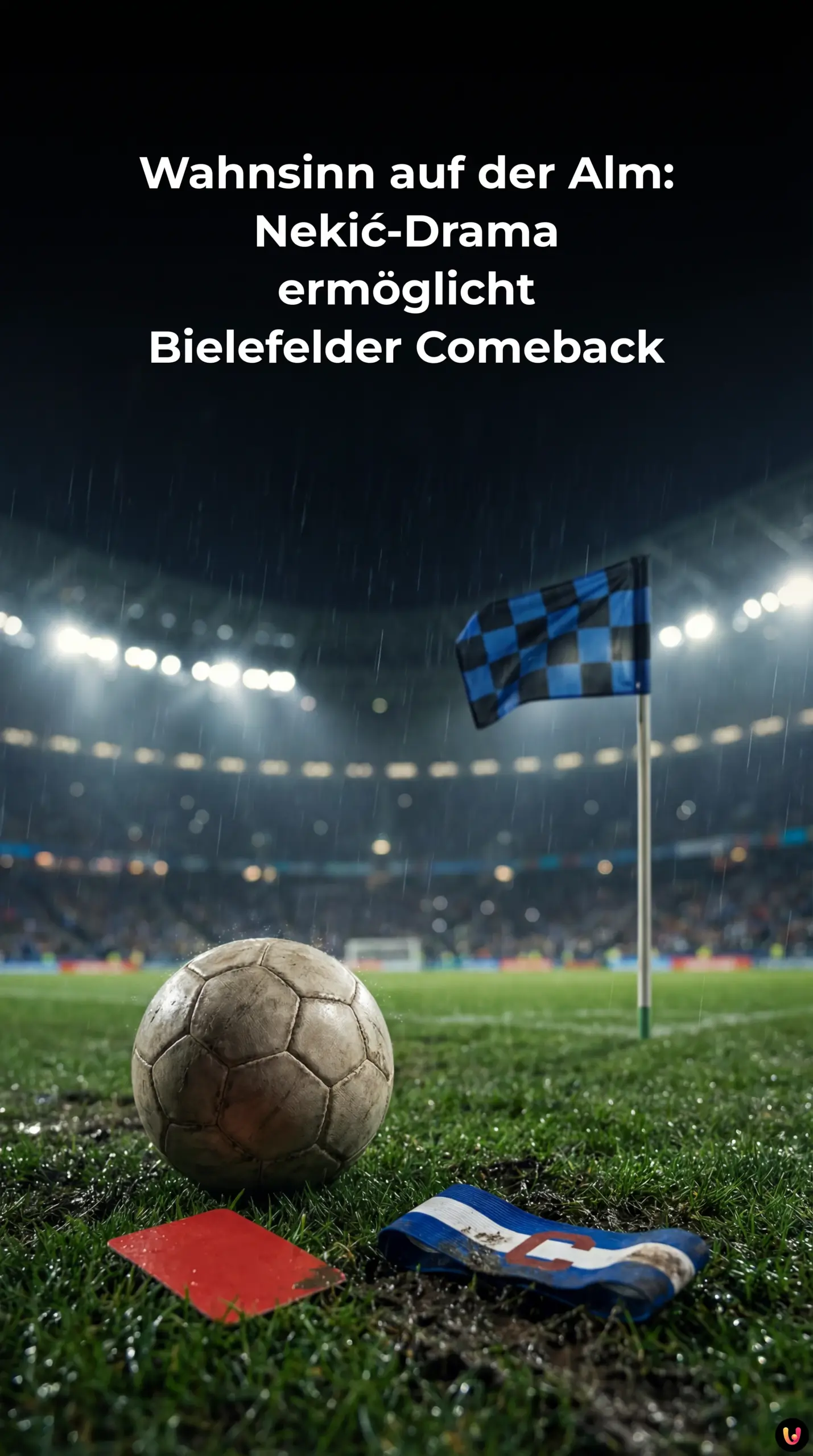 Zweikampf zwischen Arminia Bielefeld und Holstein Kiel in der SchücoArena