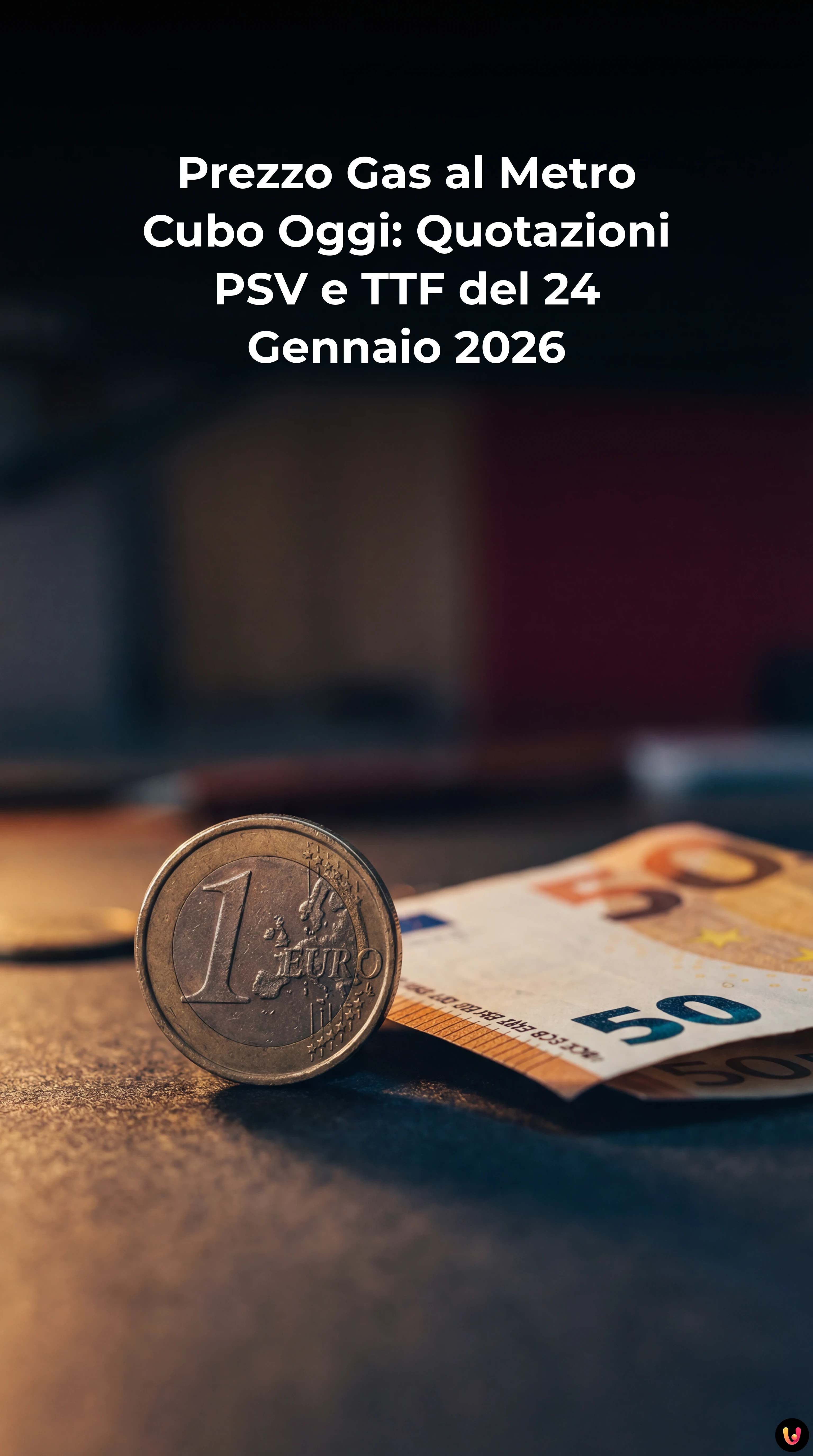 Grafico finanziario andamento prezzo gas e contatore domestico