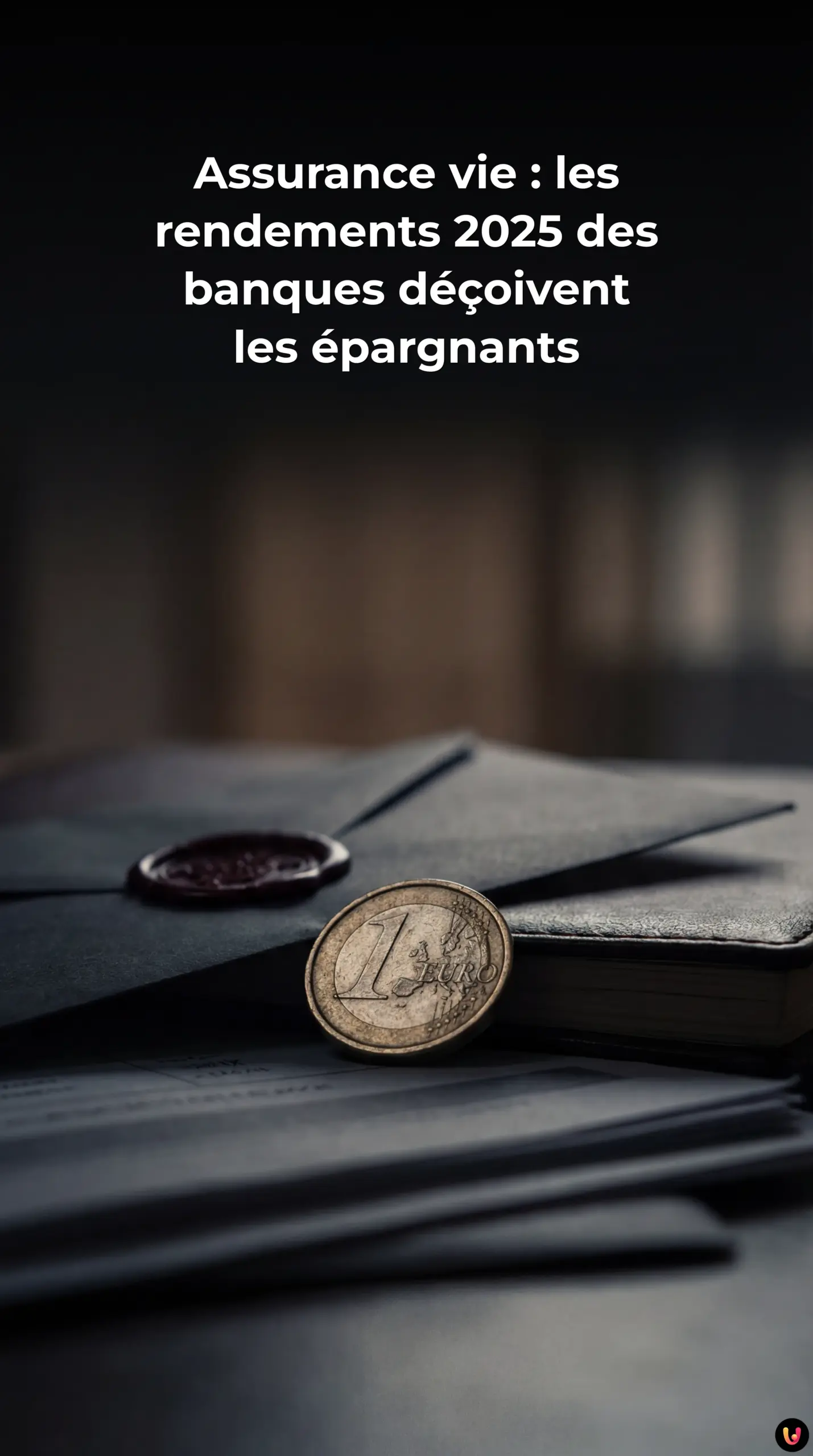 Graphique montrant la baisse des rendements assurance vie des banques en 2025