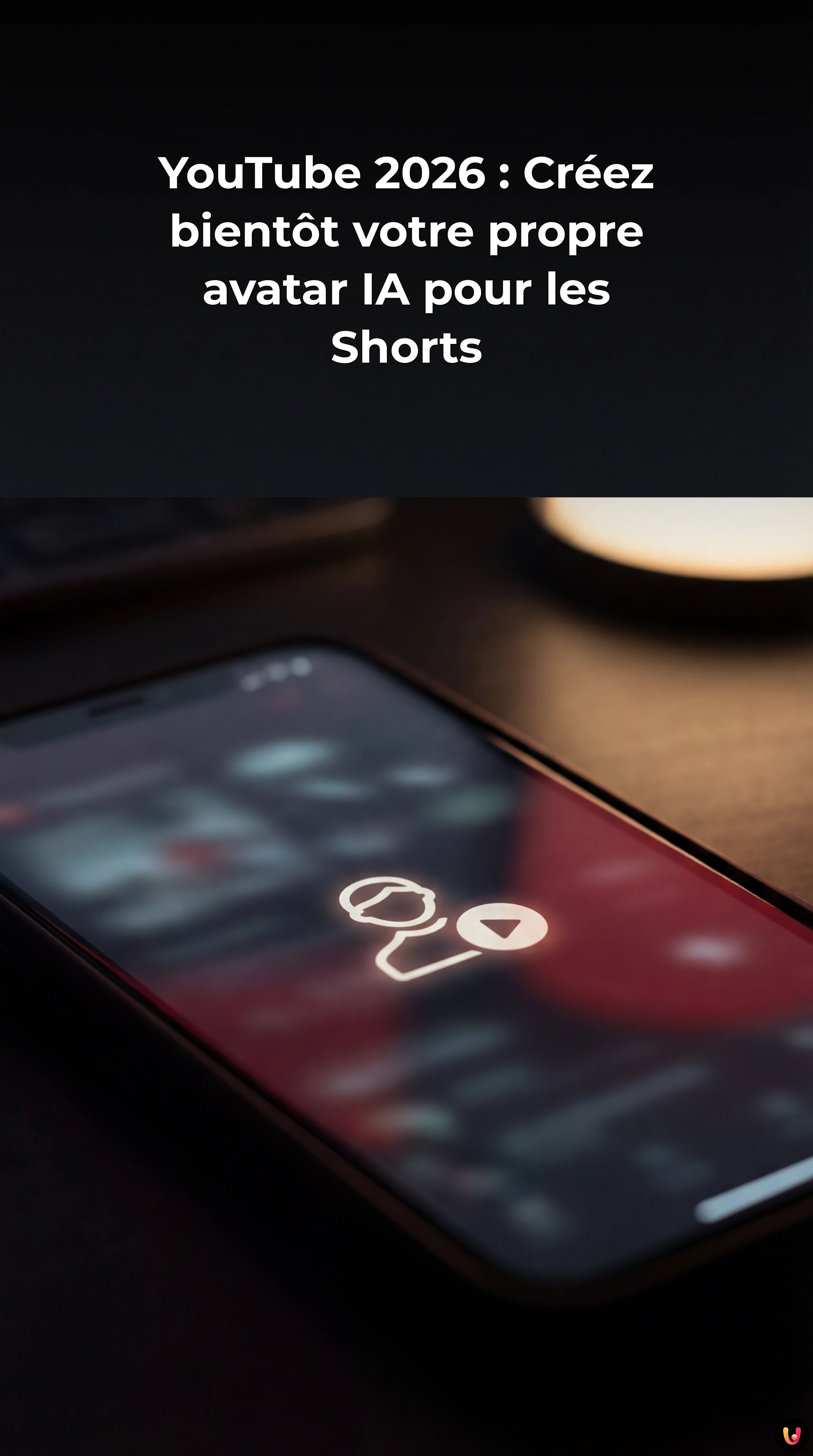 Cr&eacute;ateur de contenu digital g&eacute;n&eacute;rant son avatar vid&eacute;o sur YouTube