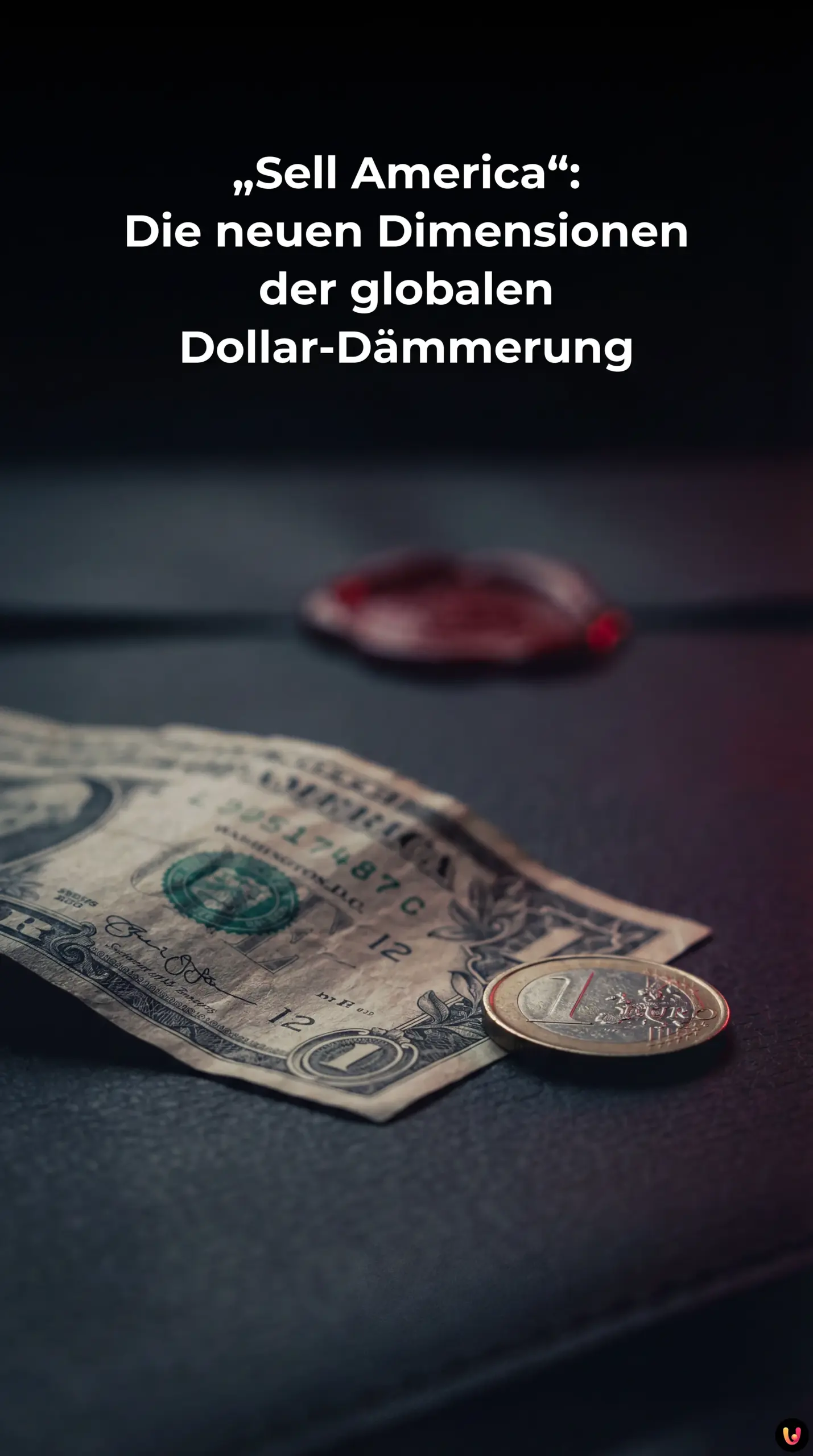 Finanzchart zeigt den starken Kursverlust des US-Dollars