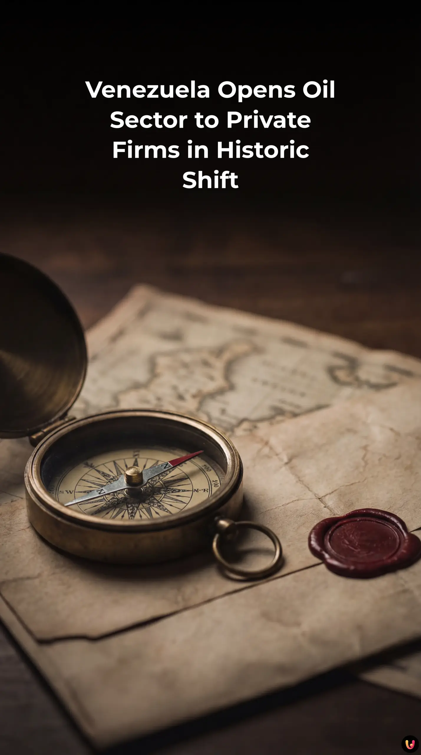 Venezuelan oil rig and flag symbolizing the energy sector reform