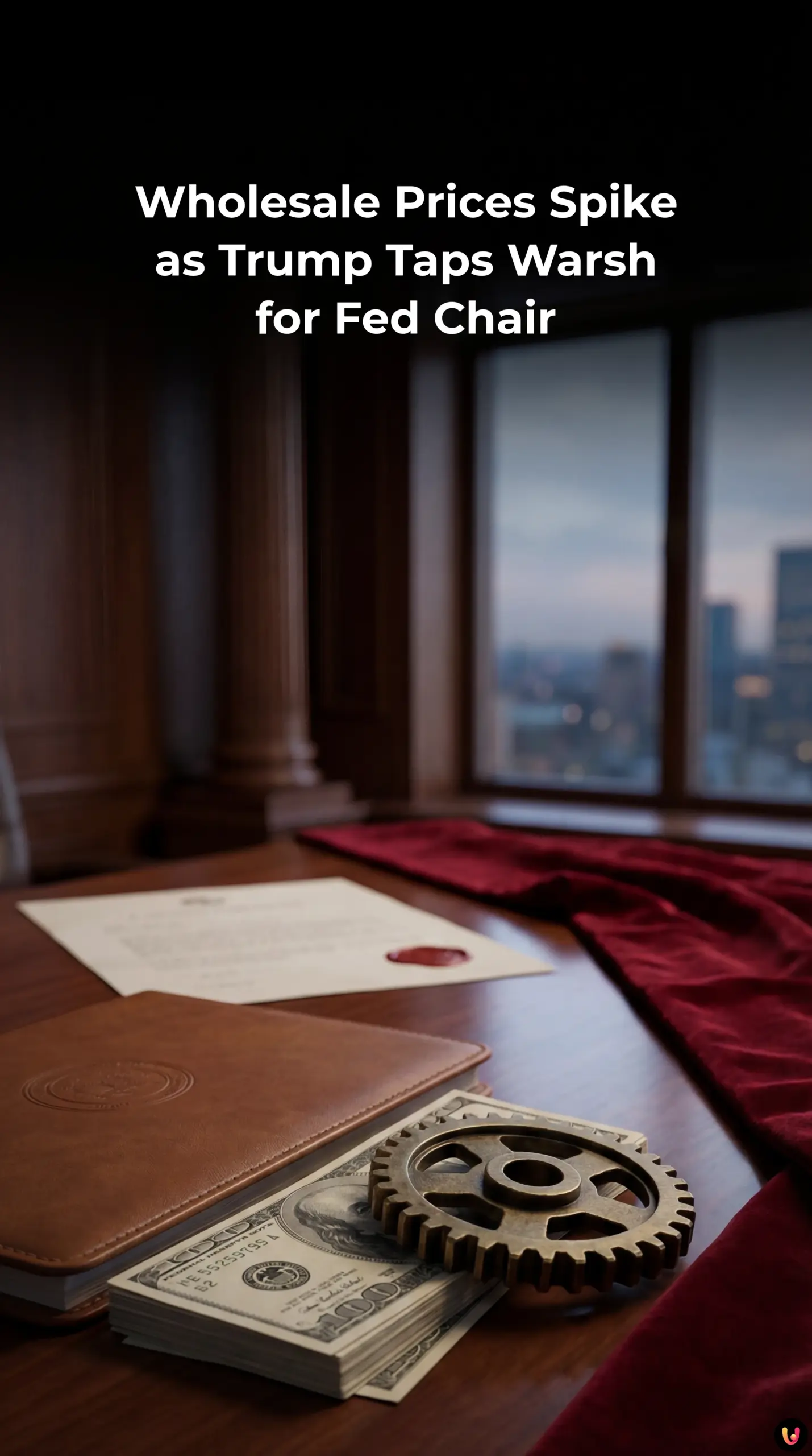 Federal Reserve building background with rising financial chart overlay representing inflation