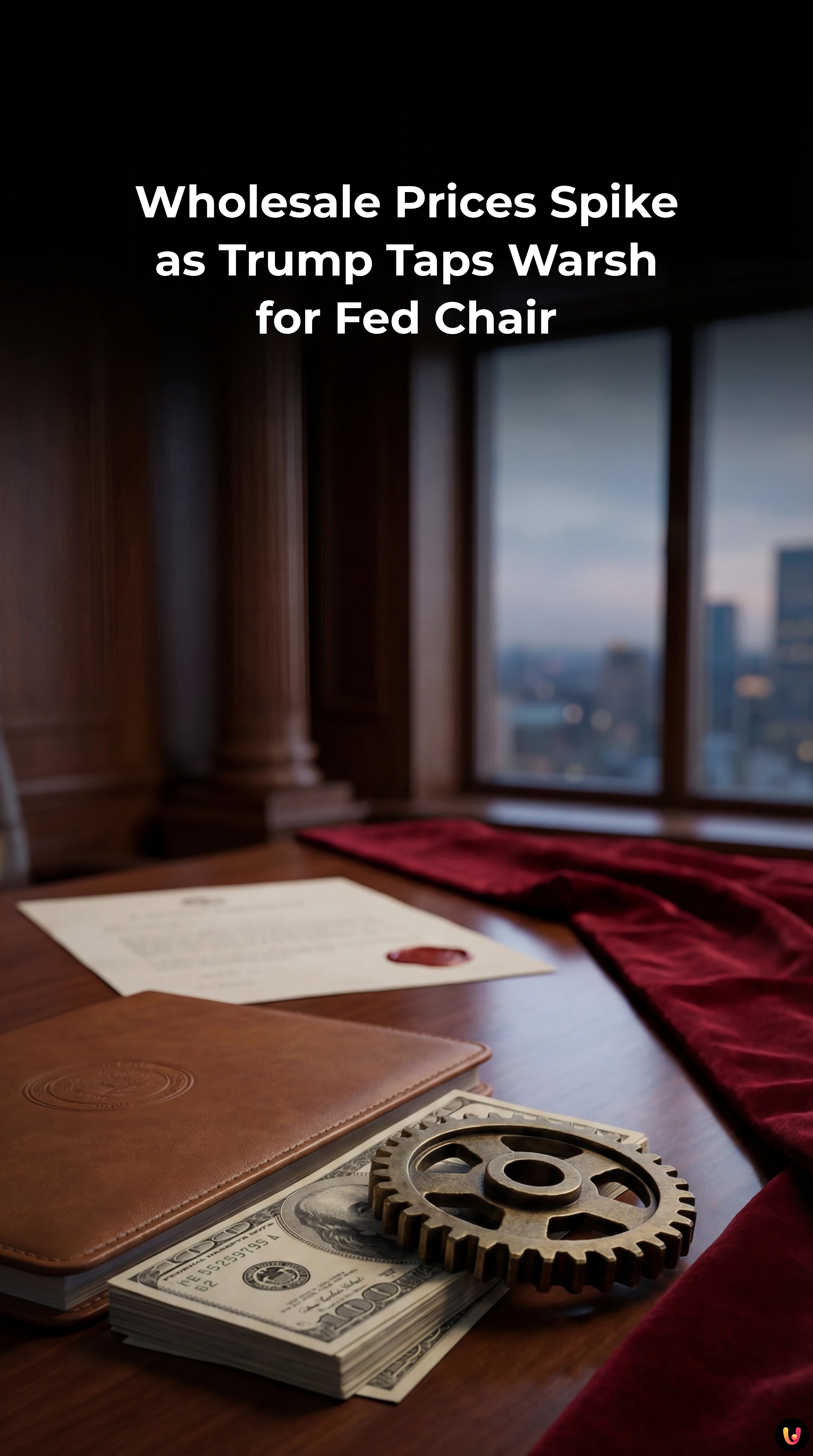 Federal Reserve building background with rising financial chart overlay representing inflation