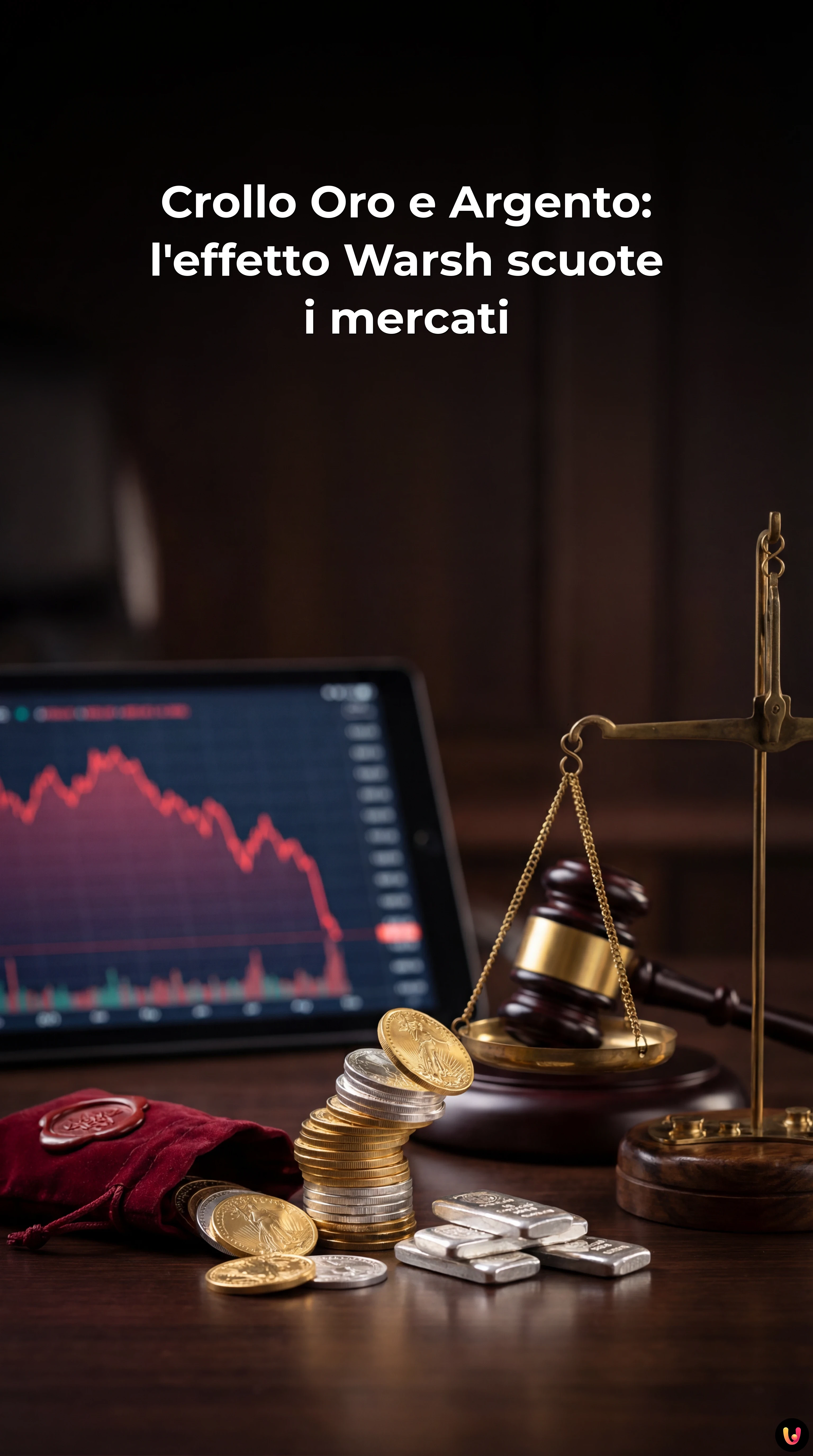Crollo Oro e Argento: l'effetto Warsh scuote i mercati